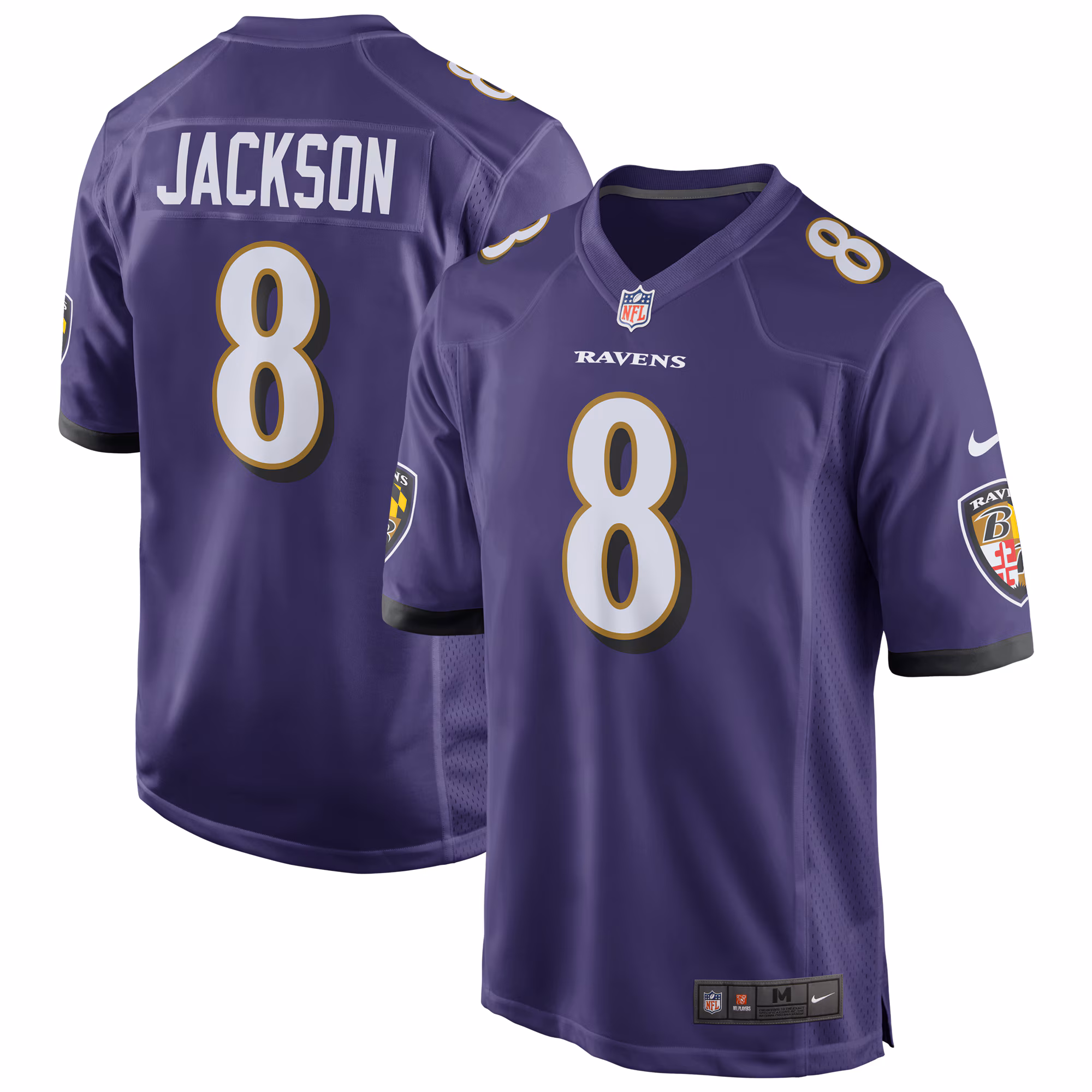 Lamar Jackson Baltimore Ravens Game Jersey - Purple