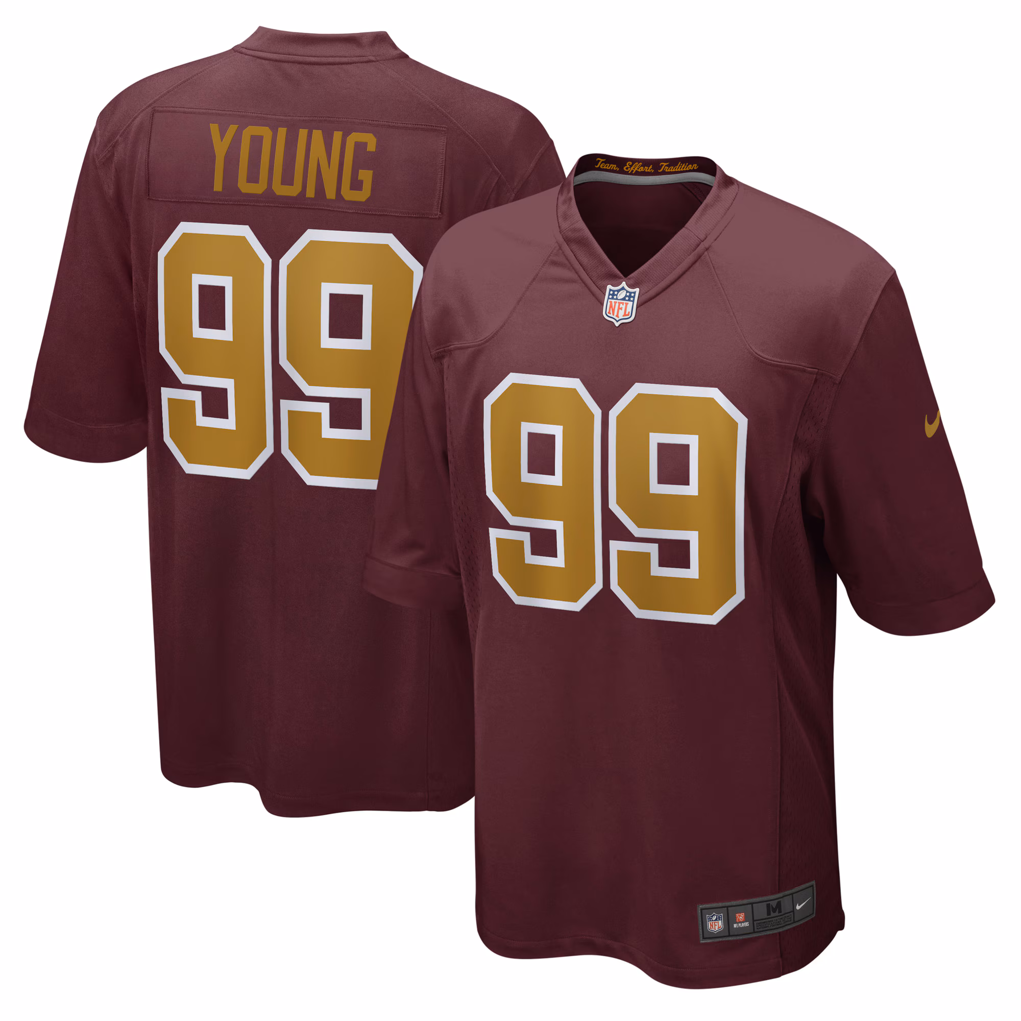 Chase Young Washington Football Team Alternate Game Jersey - Burgundy