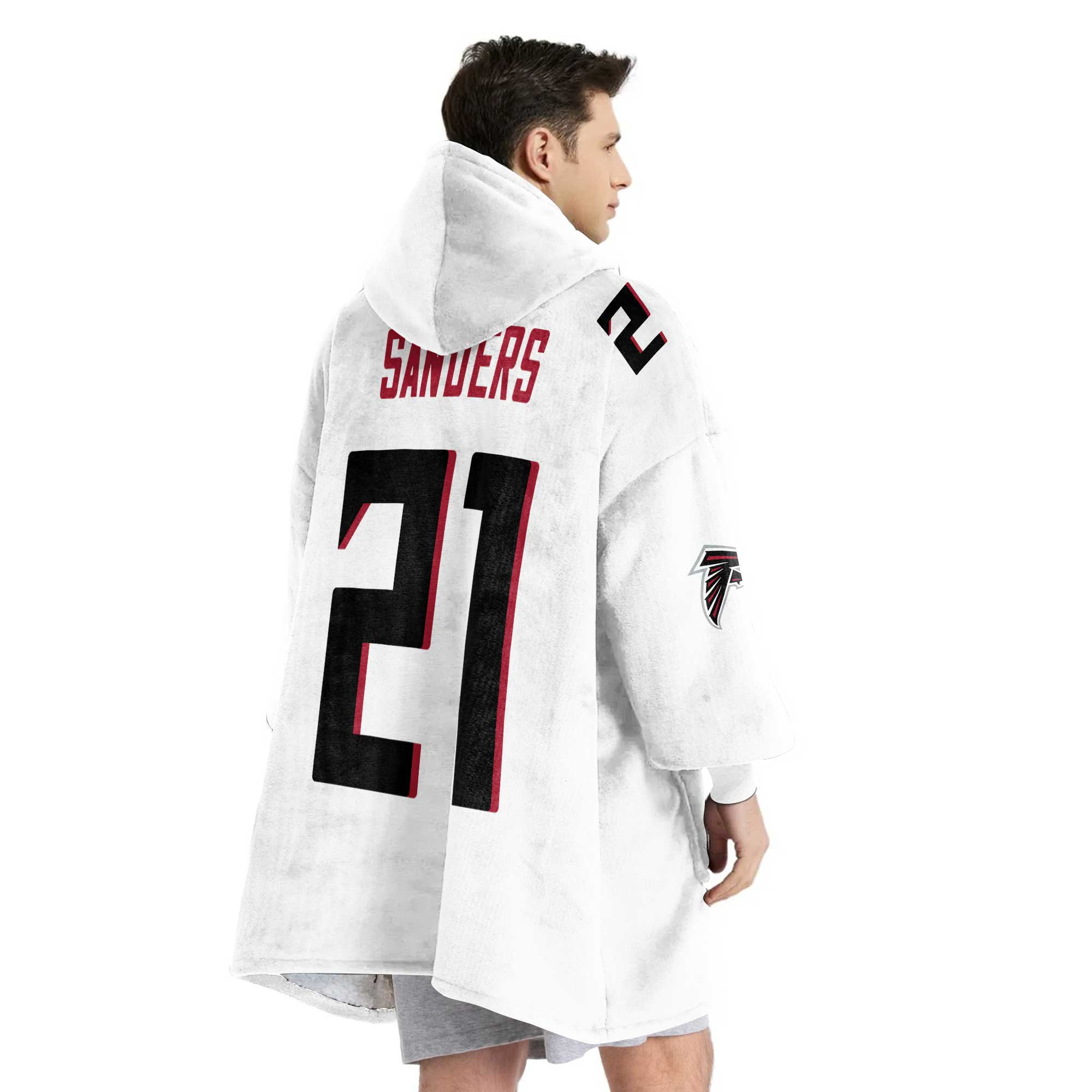 Adult 21 Atlanta Football Unisex Blanket Hoodie
