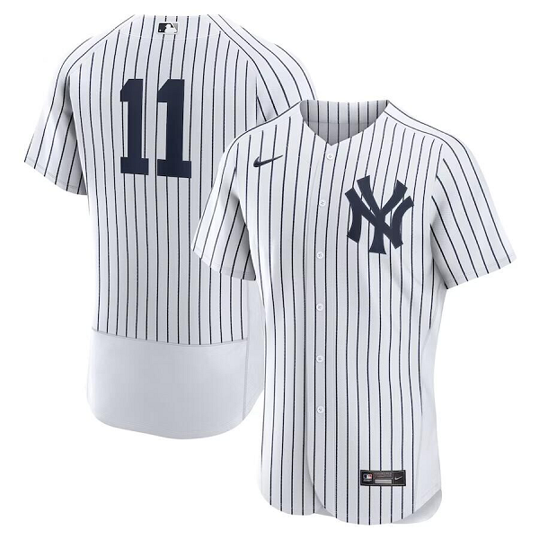 Men's New York Yankees #11 Anthony Volpe  Home Flex Base Player White Jersey