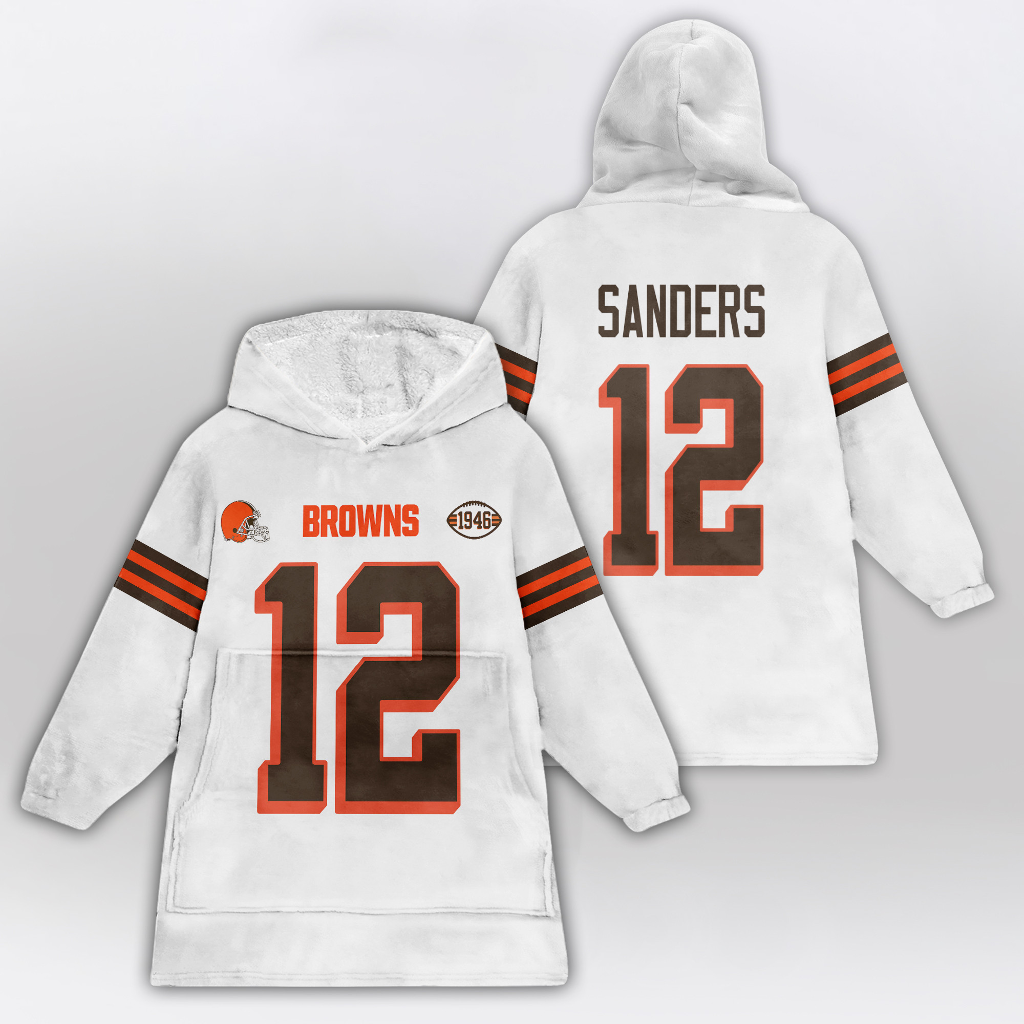 Kid S.S 12 Cleveland Football Unisex Blanket Hoodie