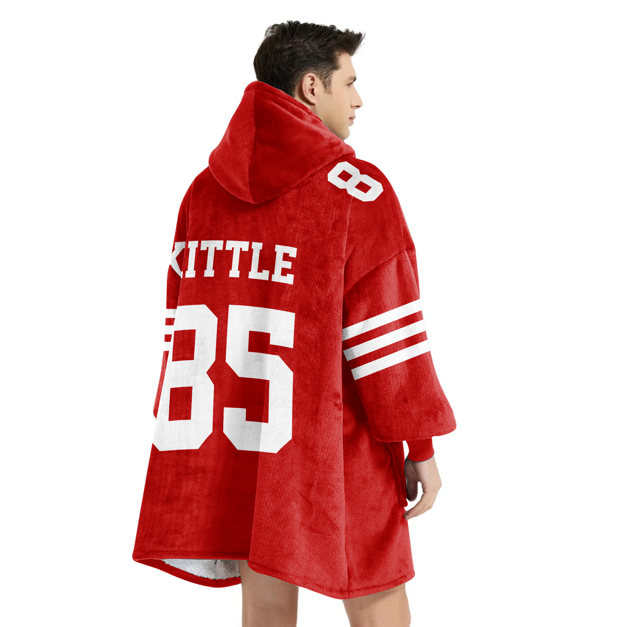 Adult 85 San Francisco 49ers Football Unisex Blanket Hoodie