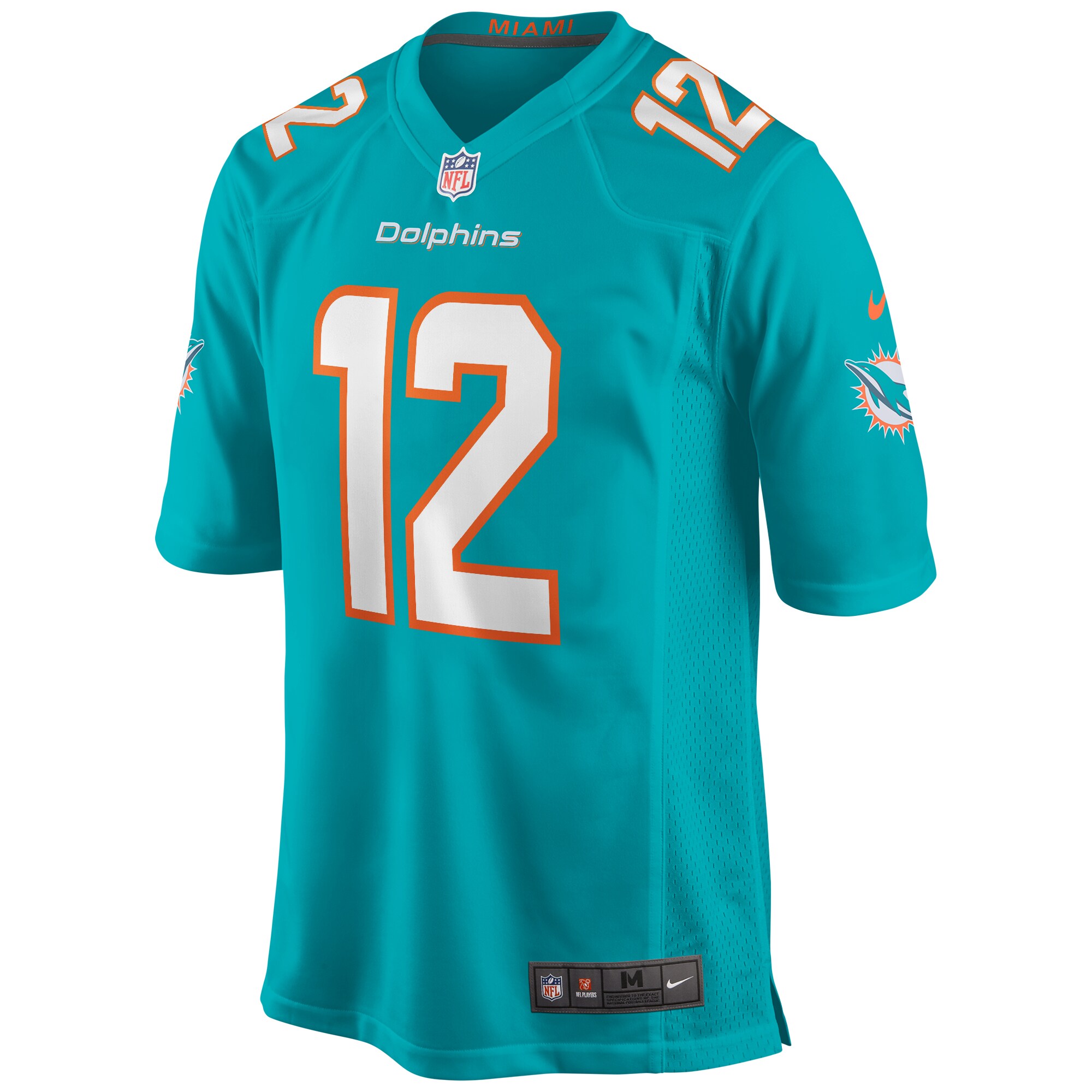 Bob Griese Miami Dolphins Game Retired Player Jersey - Aqua