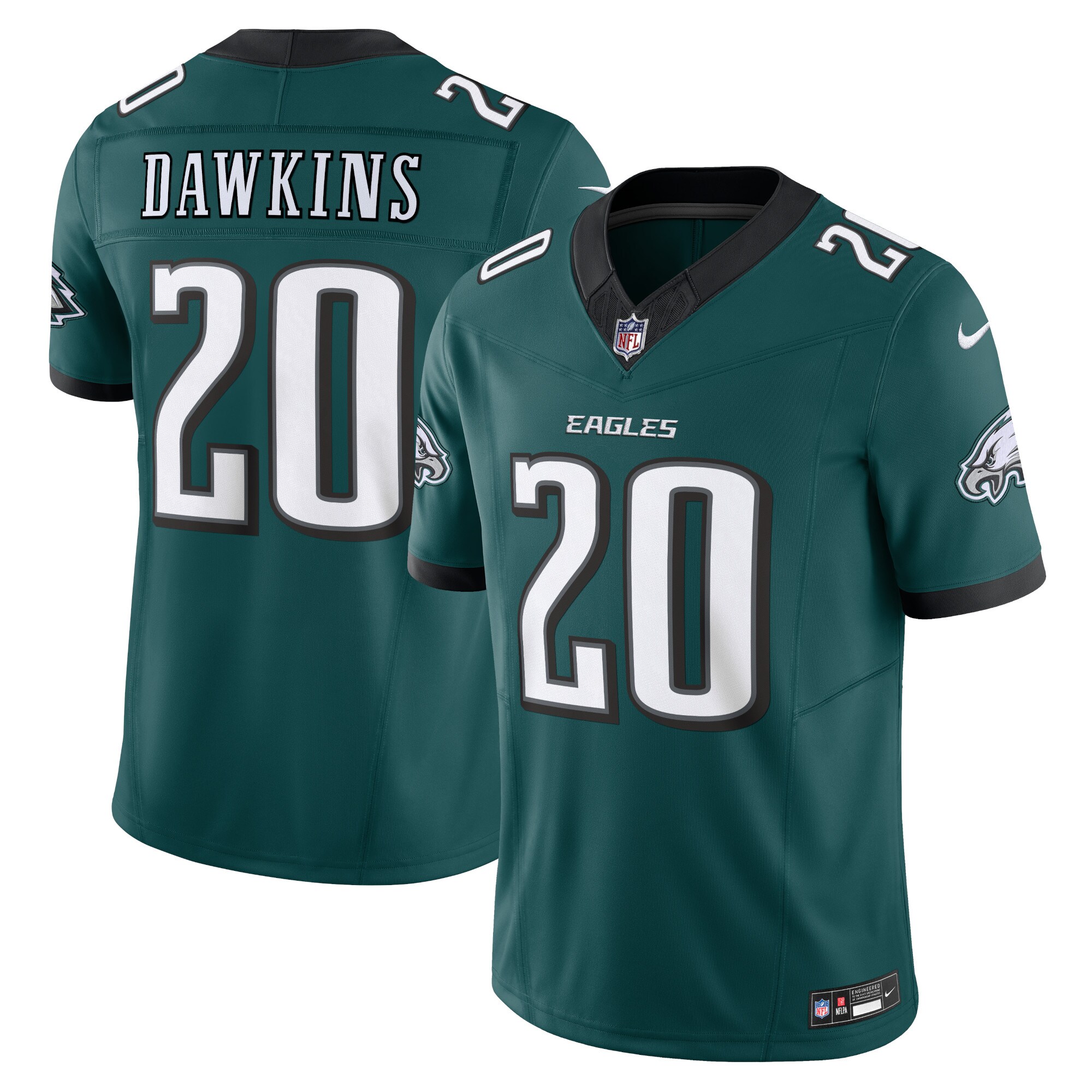 Brian Dawkins Philadelphia Eagles#20  Vapor F.U.S.E. Limited Jersey - Midnight Green