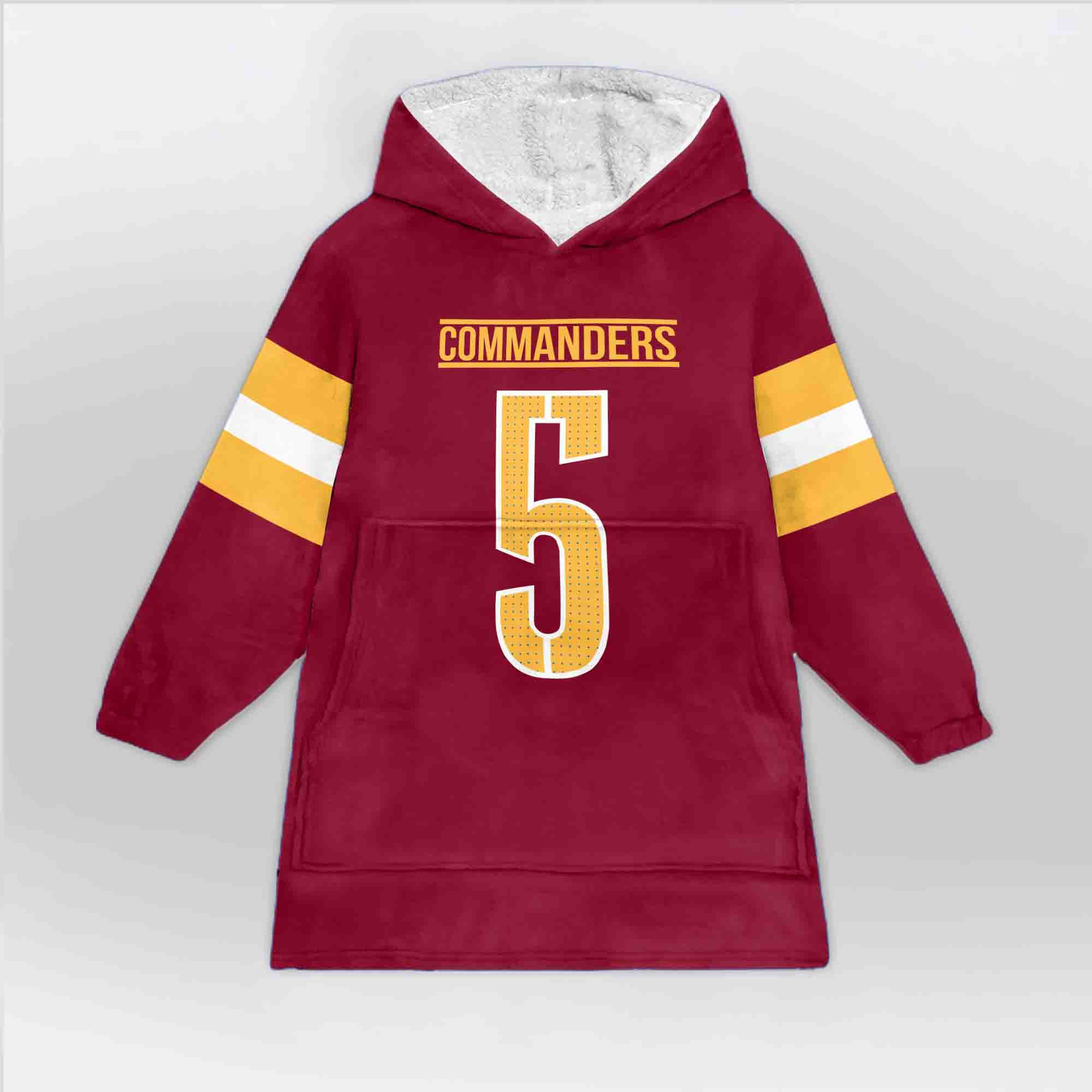 Adult J.D 5 Washington Football Unisex Blanket Hoodie