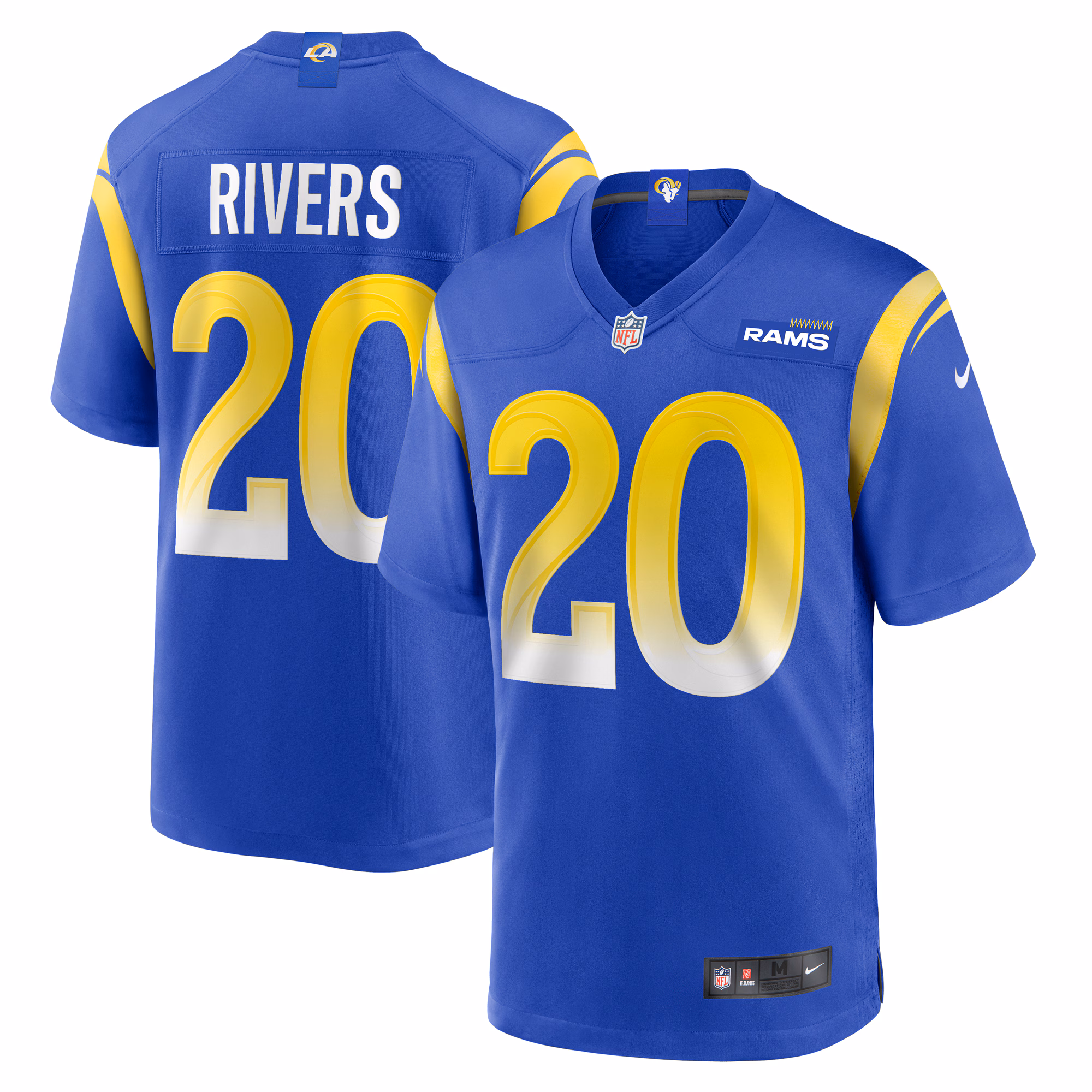 Ronnie Rivers Los Angeles Rams Team Game Jersey -  Royal