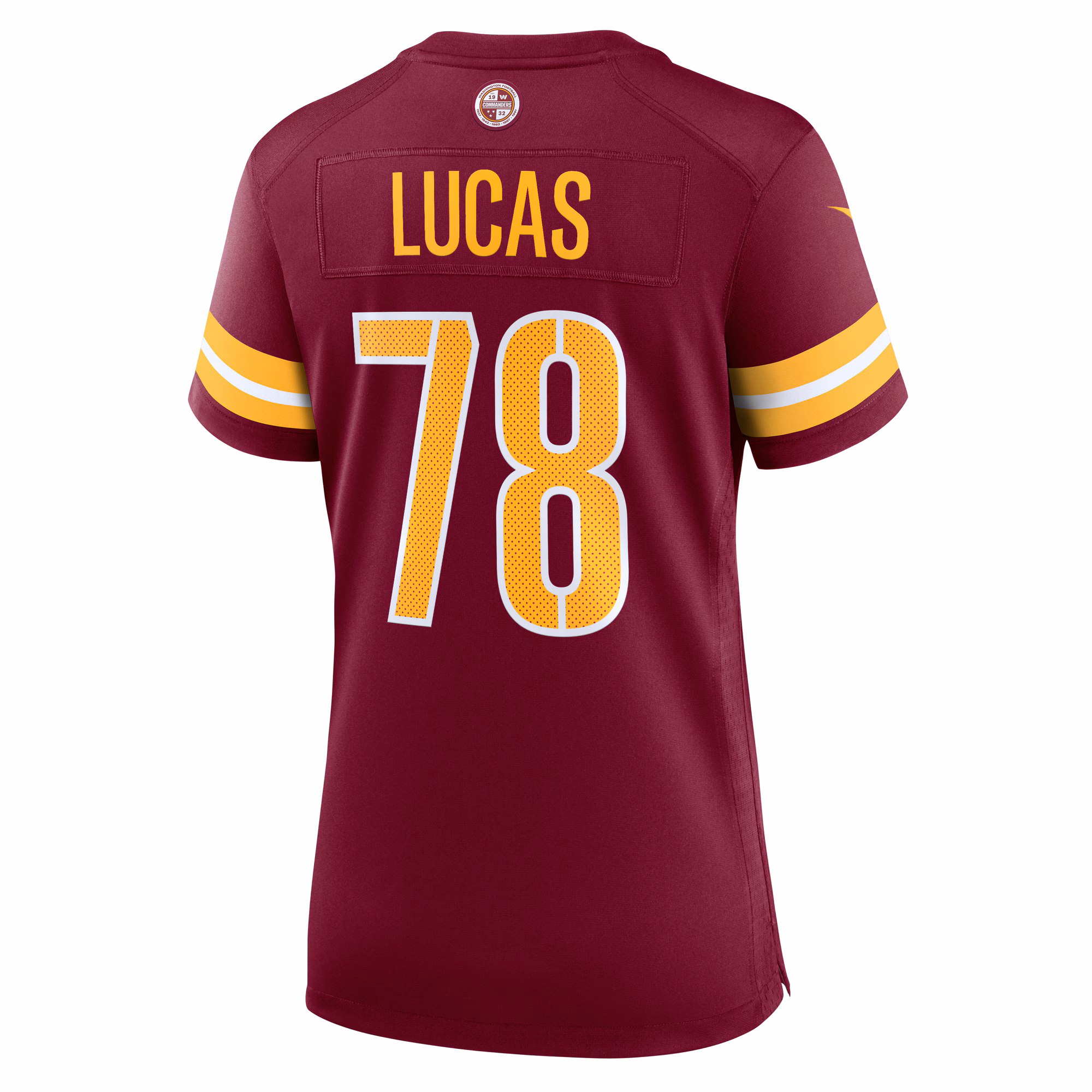 Cornelius Lucas Washington Commanders Women's  Game Jersey -  Burgundy