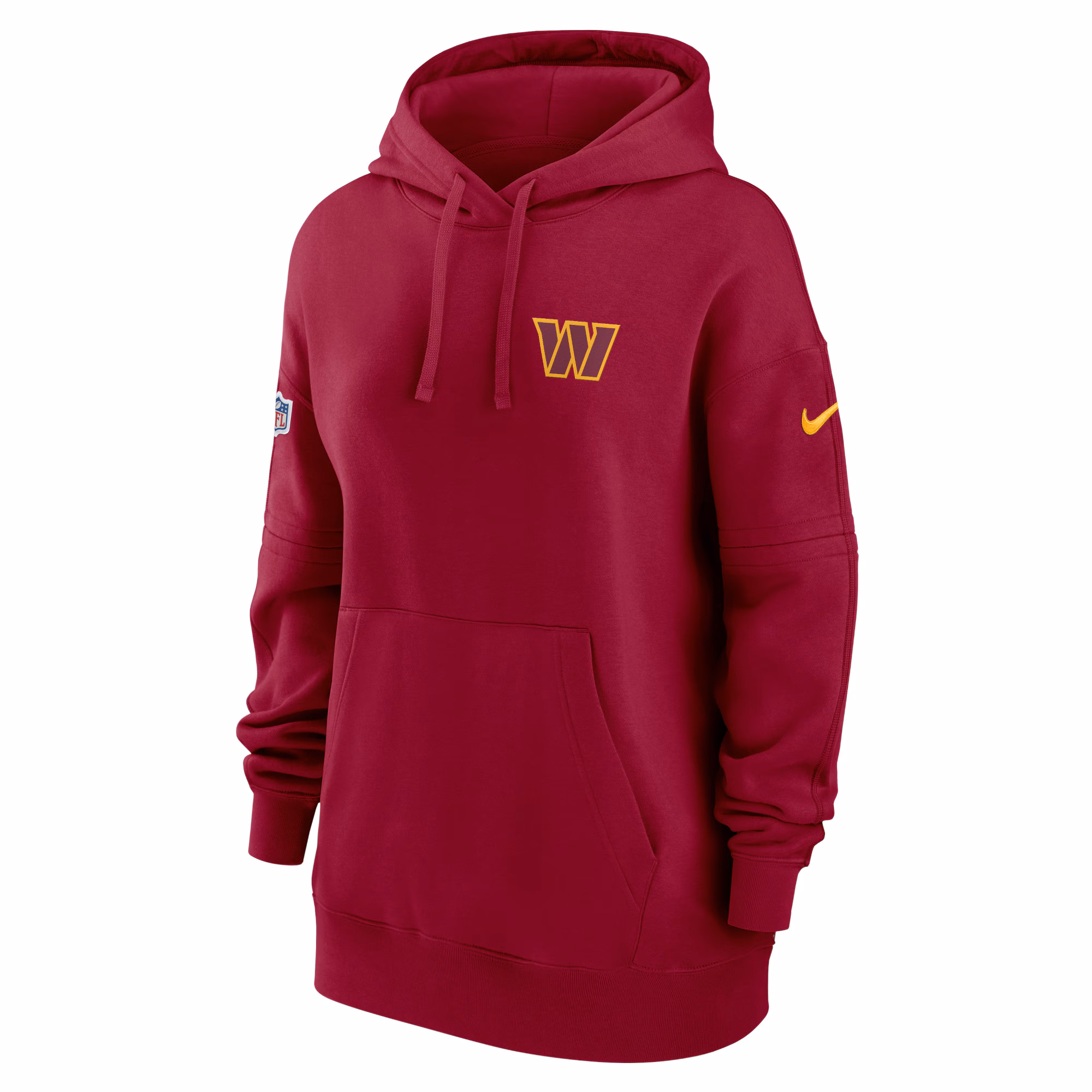 Washington Commanders Women's 2023 Sideline Club Fleece Pullover Hoodie - Burgundy