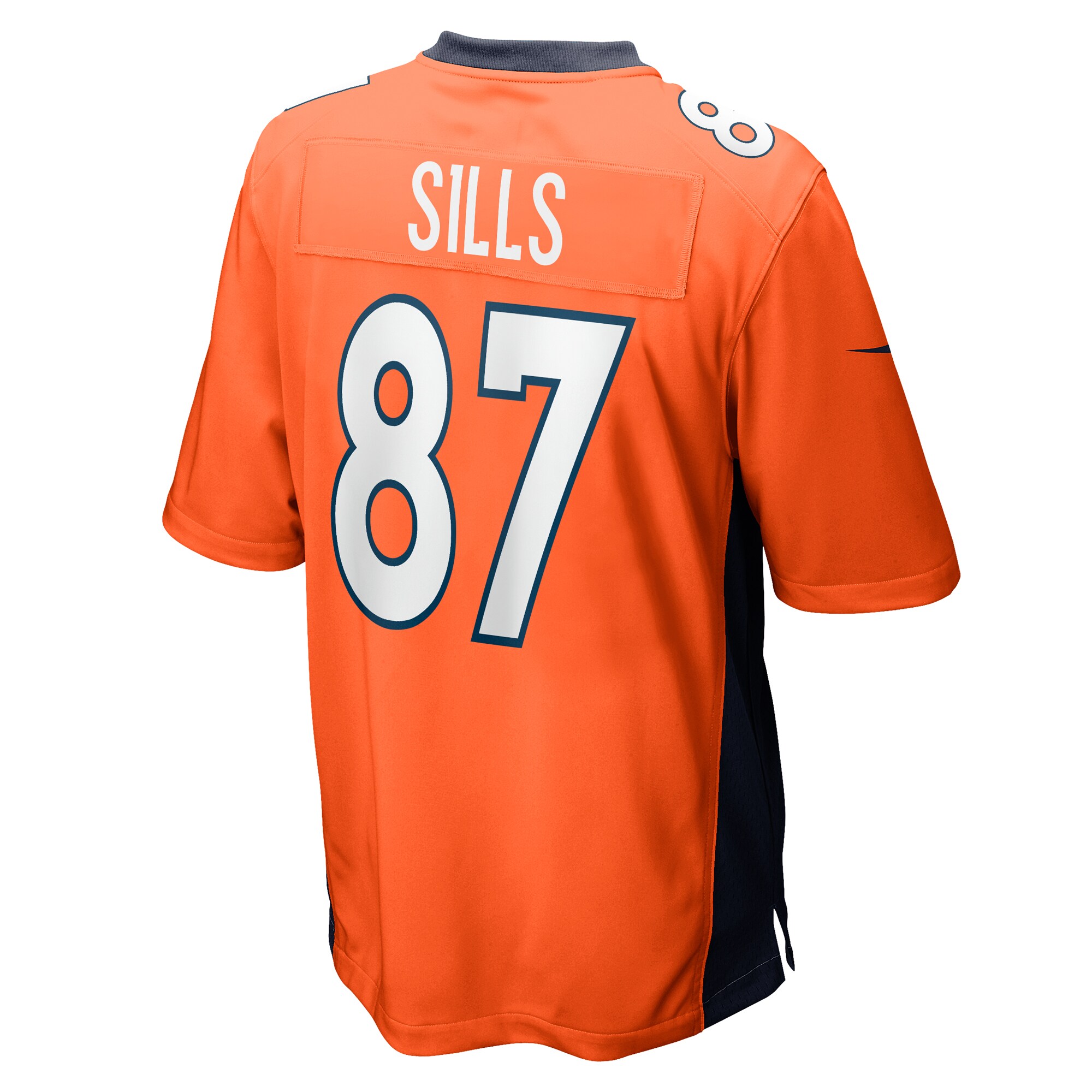 David Sills Denver Broncos Team Game Jersey -  Orange
