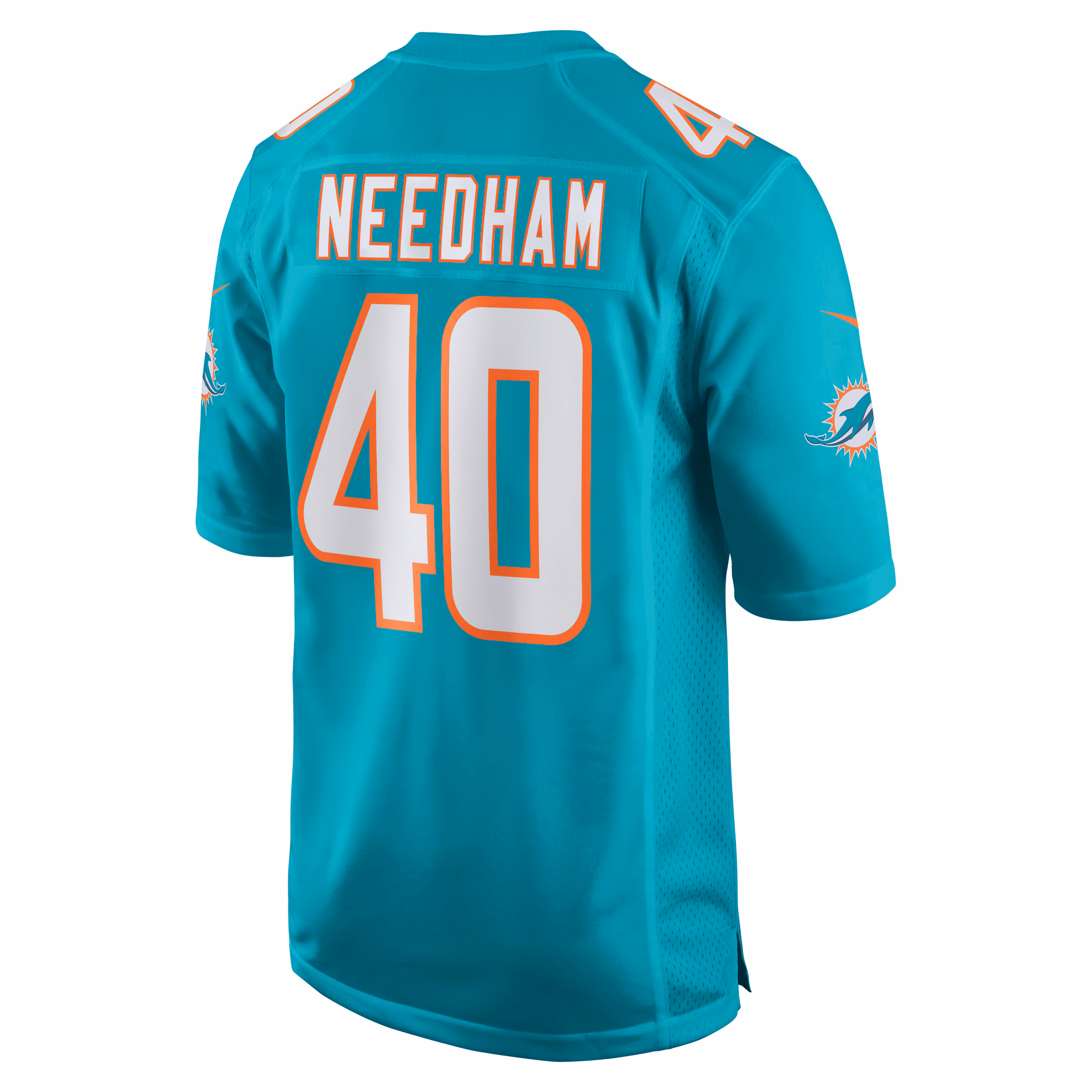 Nik Needham Miami Dolphins Game Jersey - Aqua