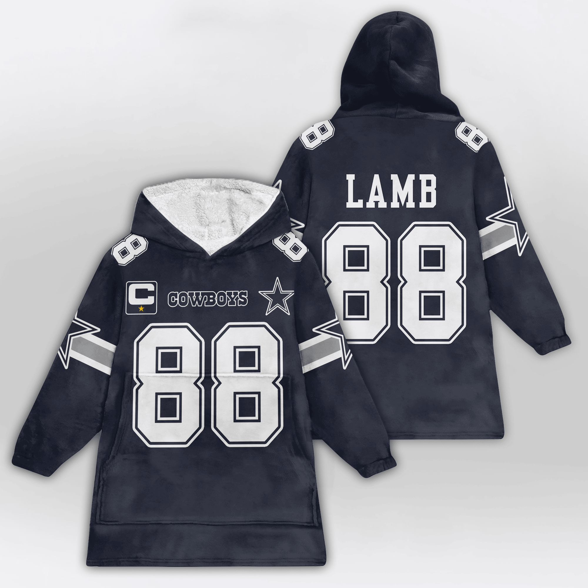 Adult C.L 88 Captain Dalllas Football Unisex Blanket Hoodie