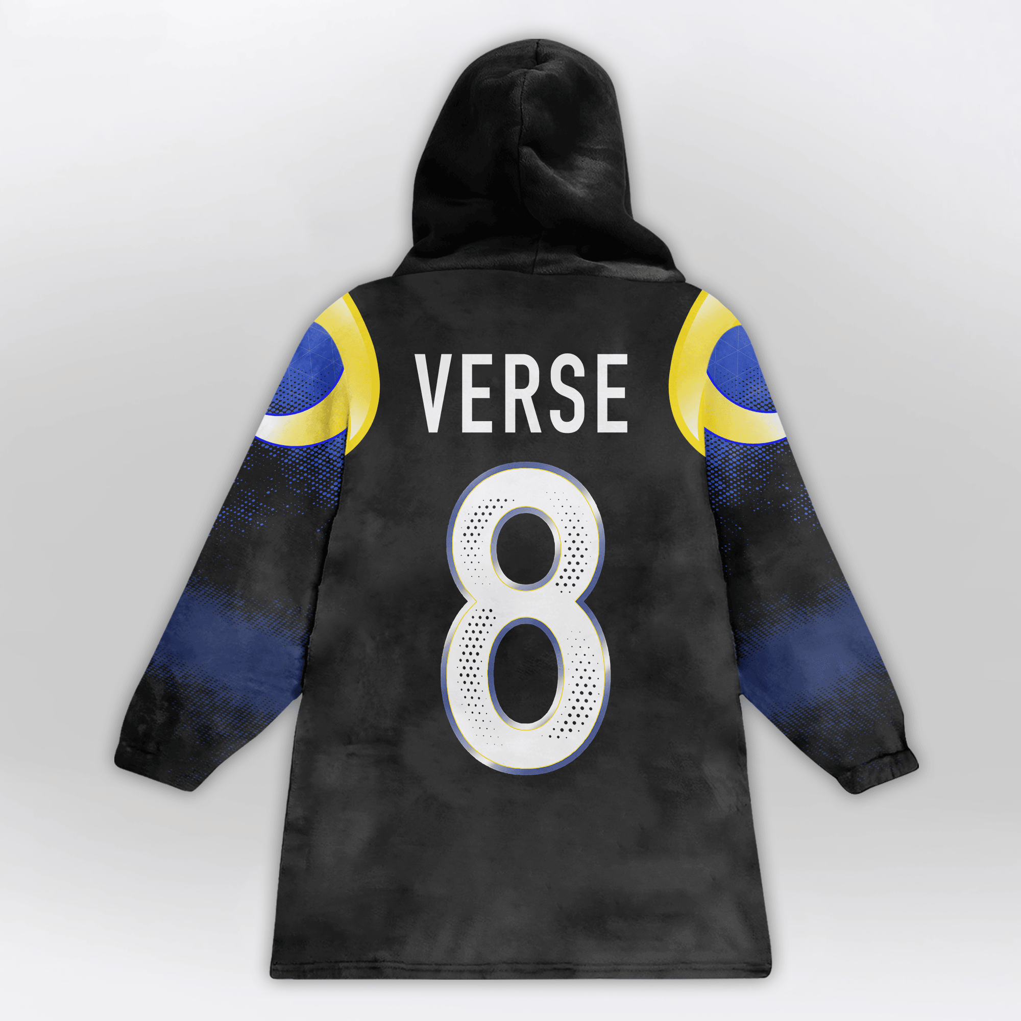 Kid J.V 8 Los Angeles R Football Unisex Blanket Hoodie