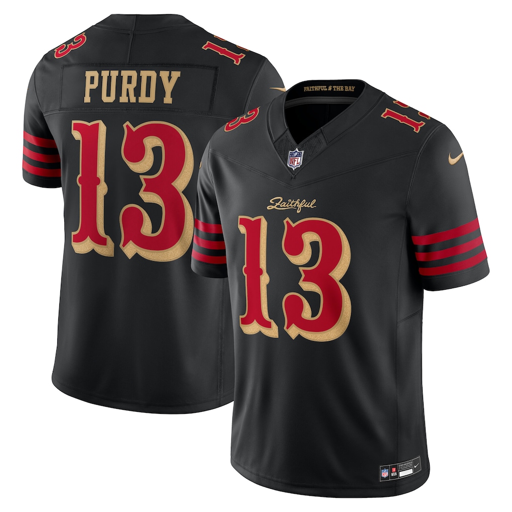 Brock Purdy #13 San Francisco 49ers 2025 Rivalries Collection Limited Jersey - Black