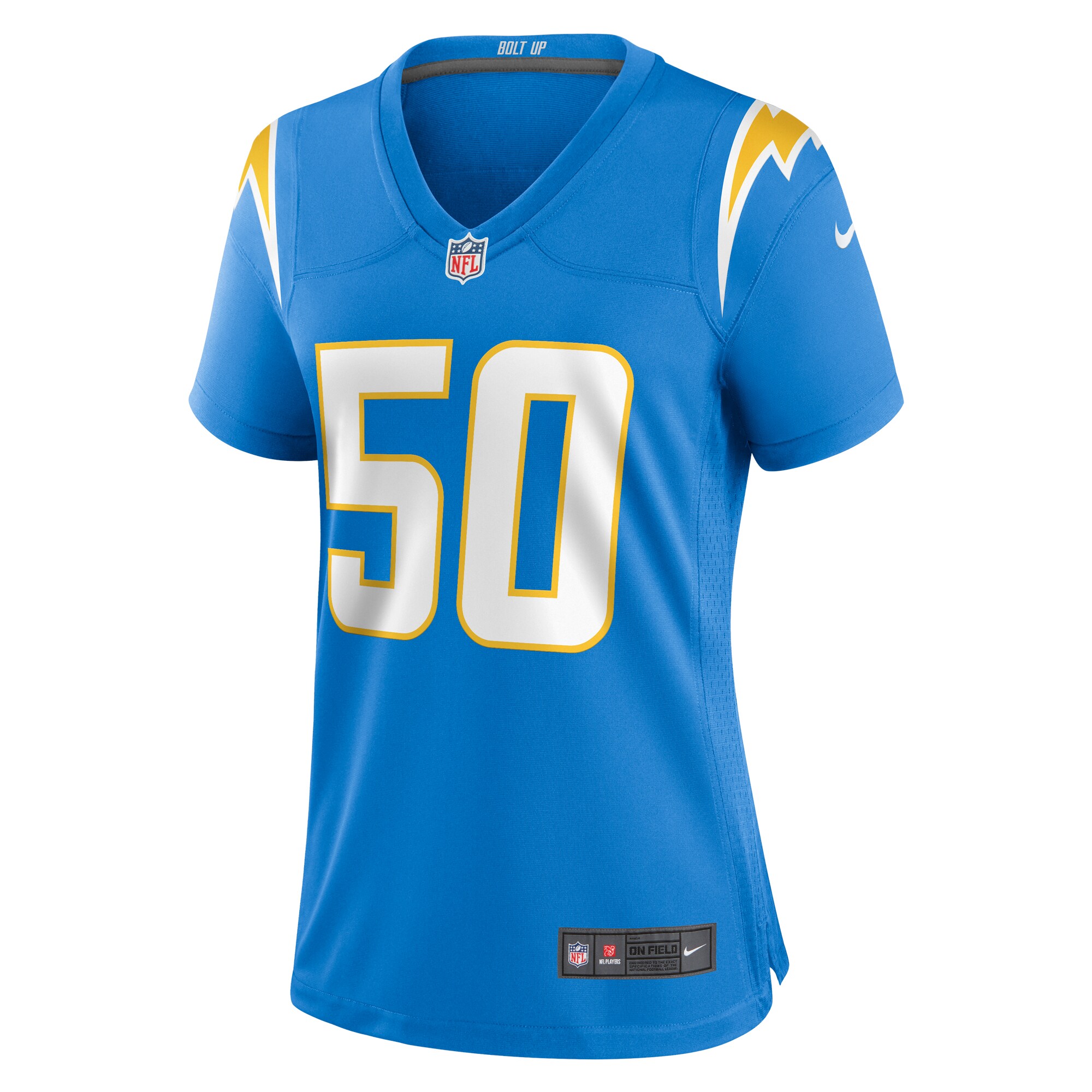 David Moa Los Angeles Chargers  Women's Home Game Player Jersey - Powder Blue