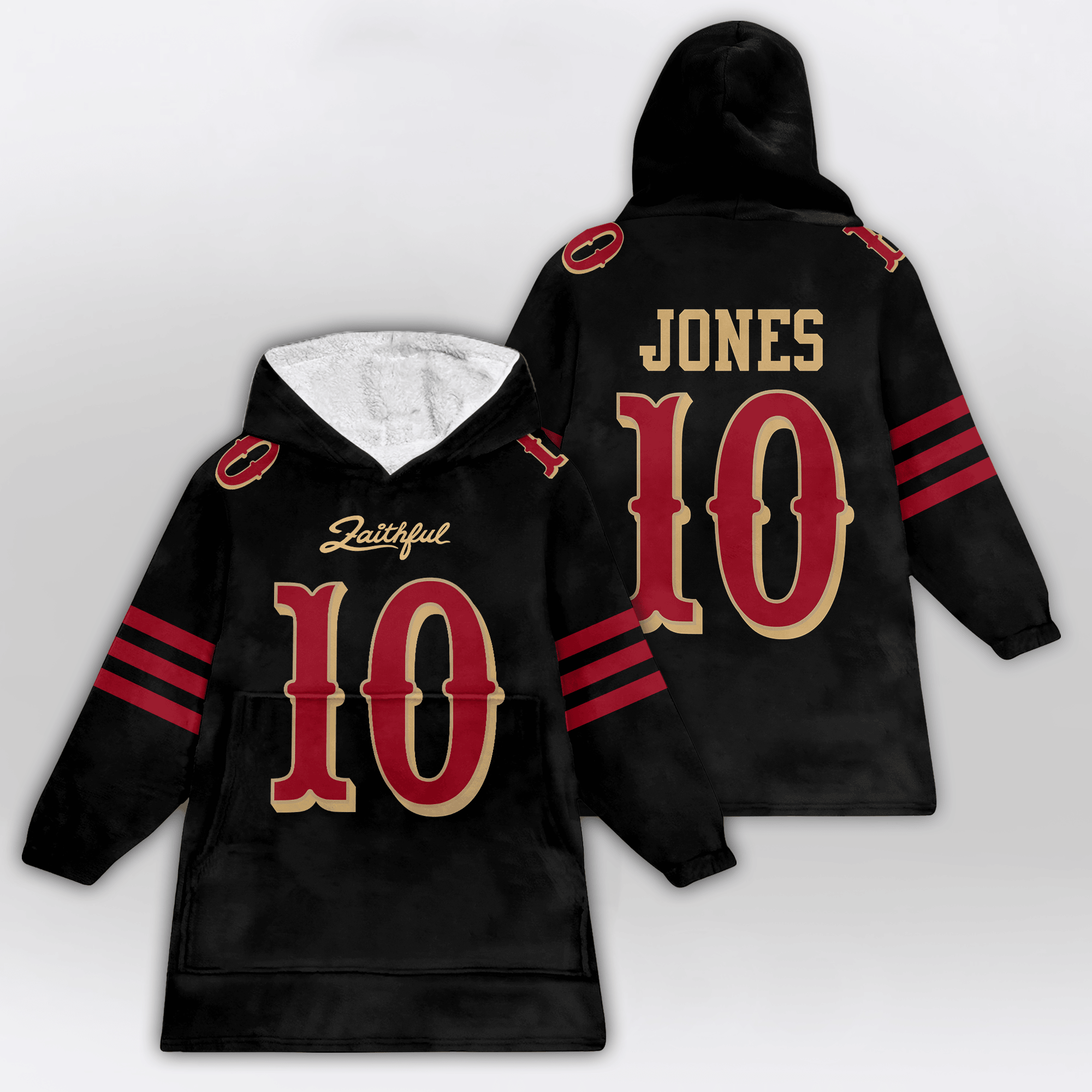 M.J 10 San Francisco 49ers Football Unisex Blanket Hoodie