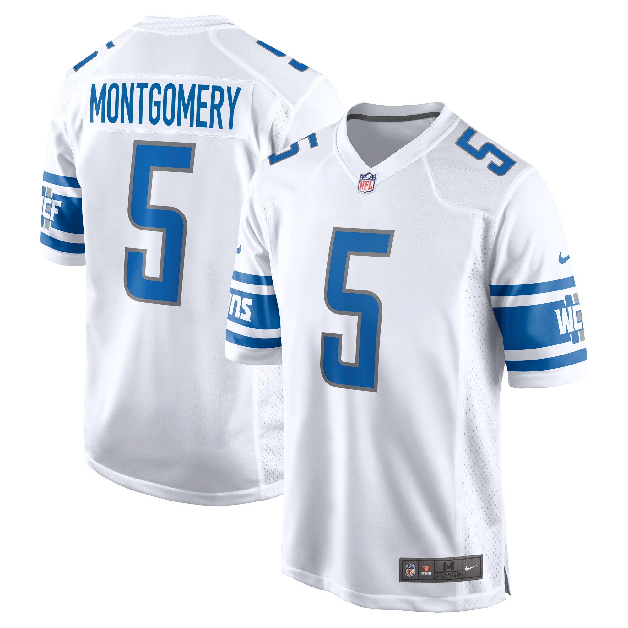 David Montgomery Detroit Lions  Game Player Jersey - { White