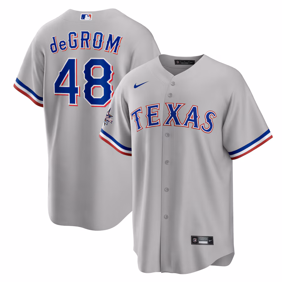 Jacob deGrom Texas Rangers 2025 MLB All-Star Game Replica Player Jersey - Gray