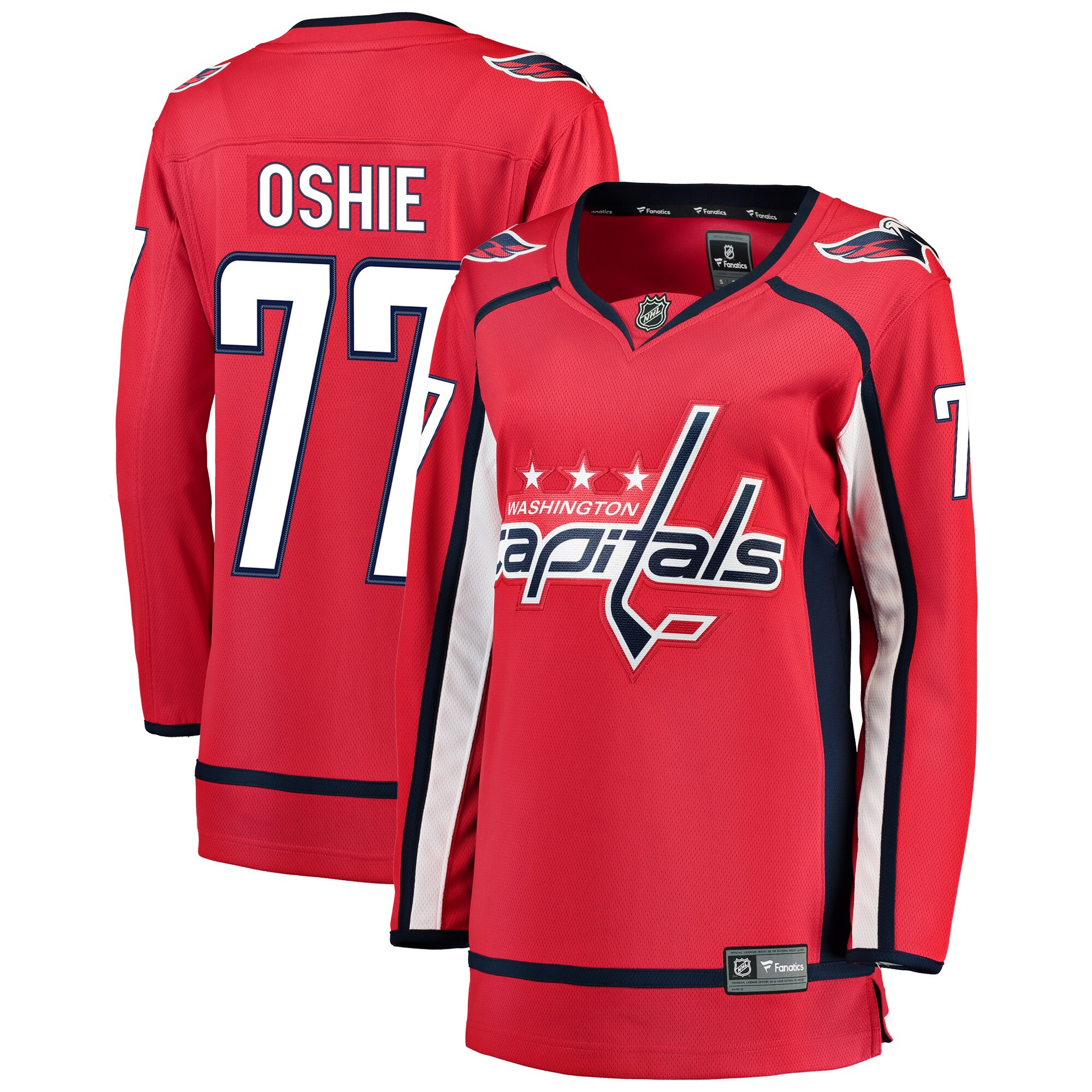 TJ Oshie Washington Capitals Women's Home Breakaway Player Jersey - Red