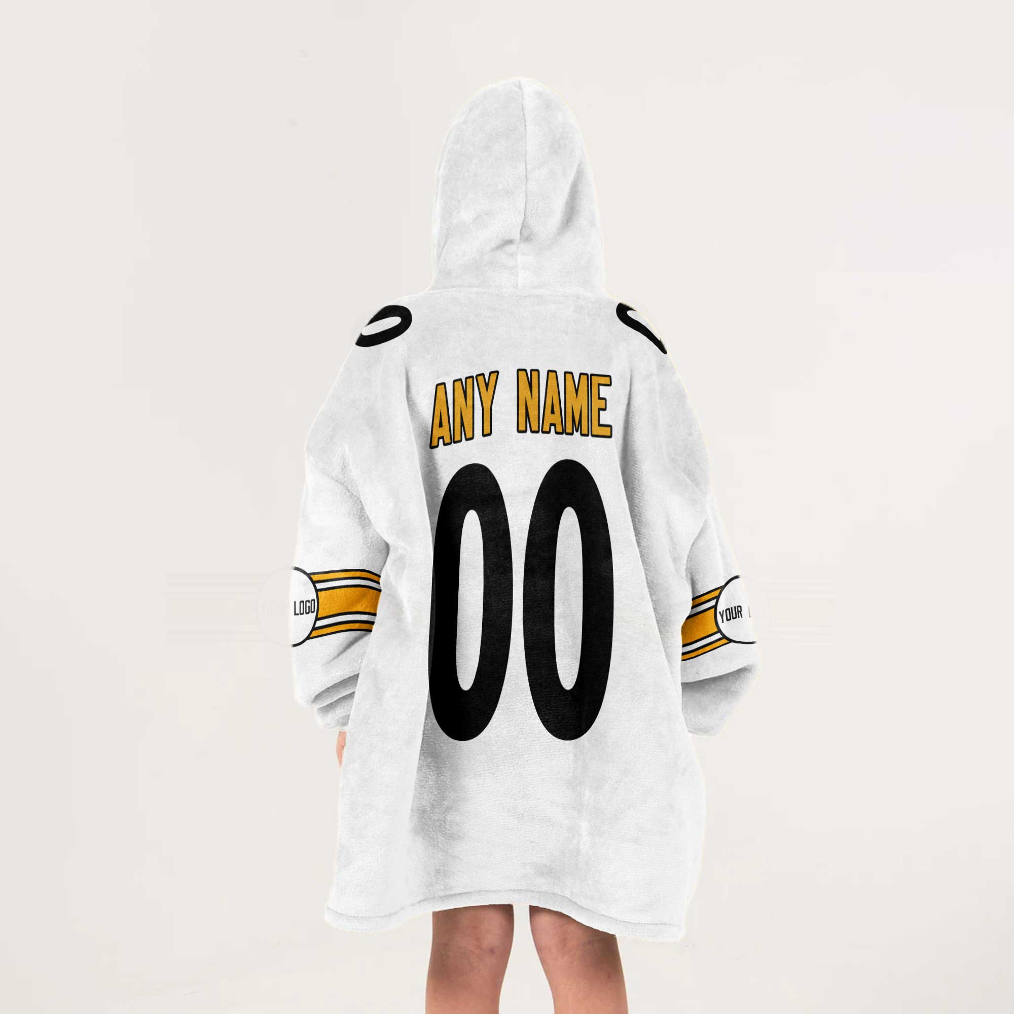 Adult Custom Blanket Hoodie Pittsburgh Inspired Color