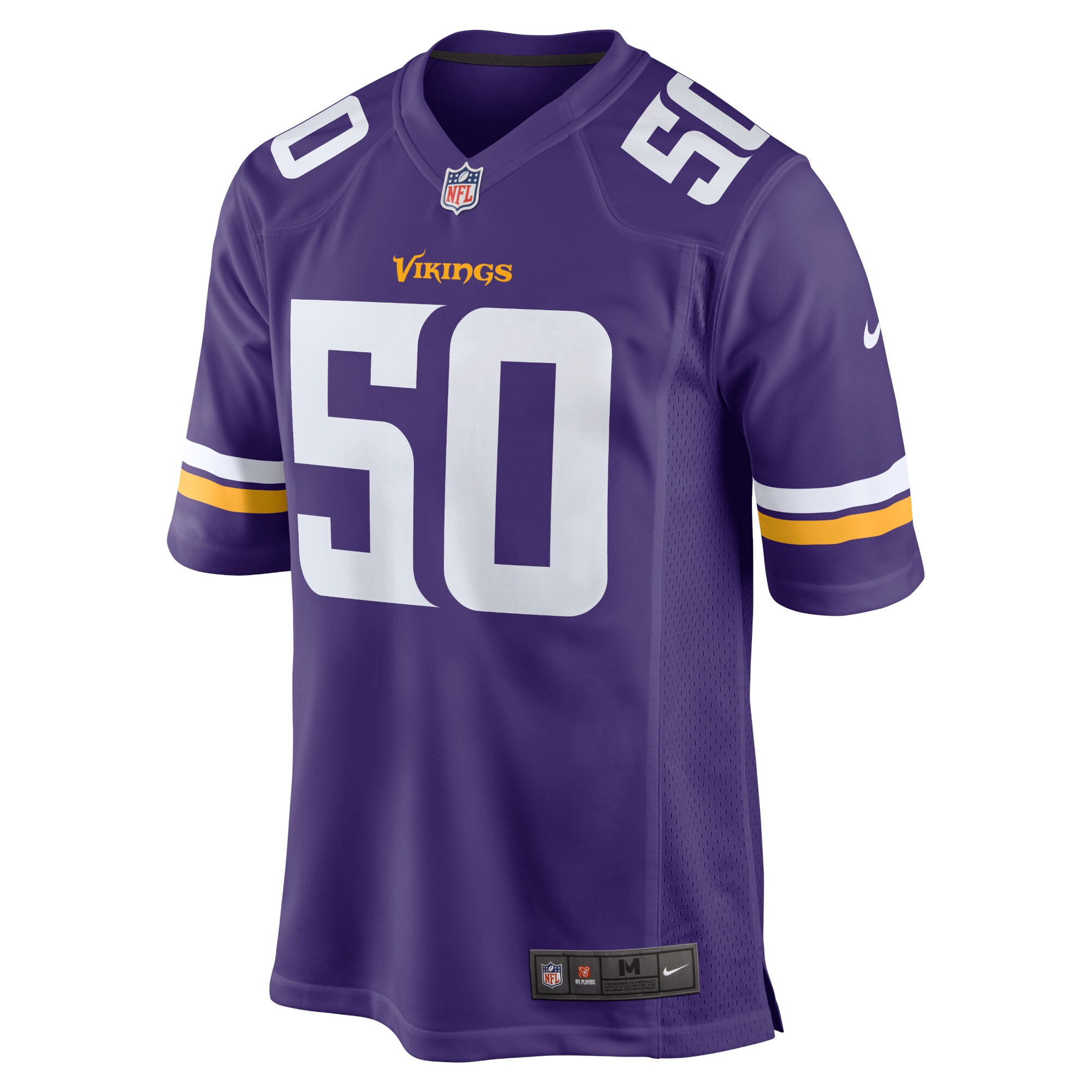 TJ Smith Minnesota Vikings Home Game Player Jersey - Purple
