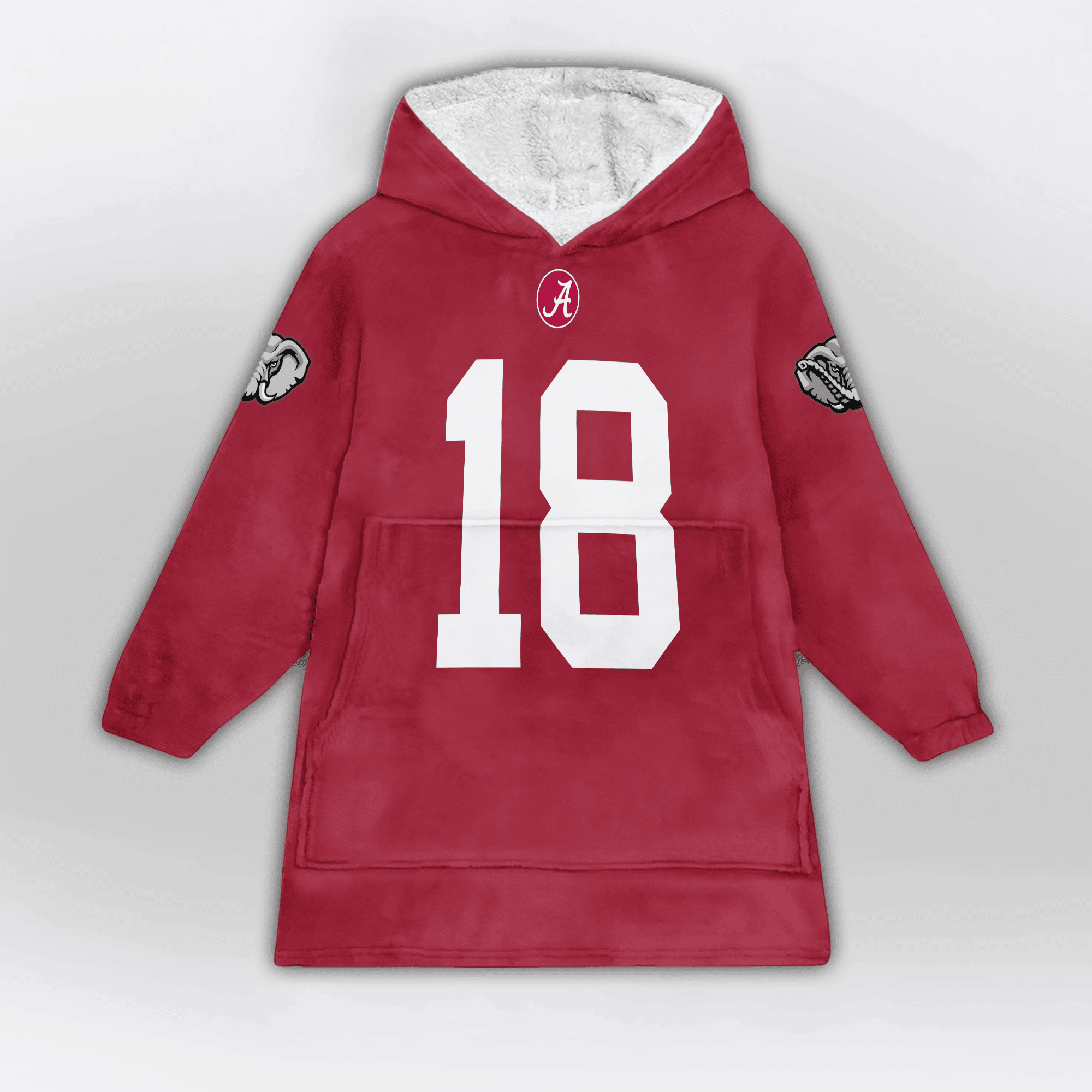 Kid 18 Alabama Football Unisex Blanket Hoodie
