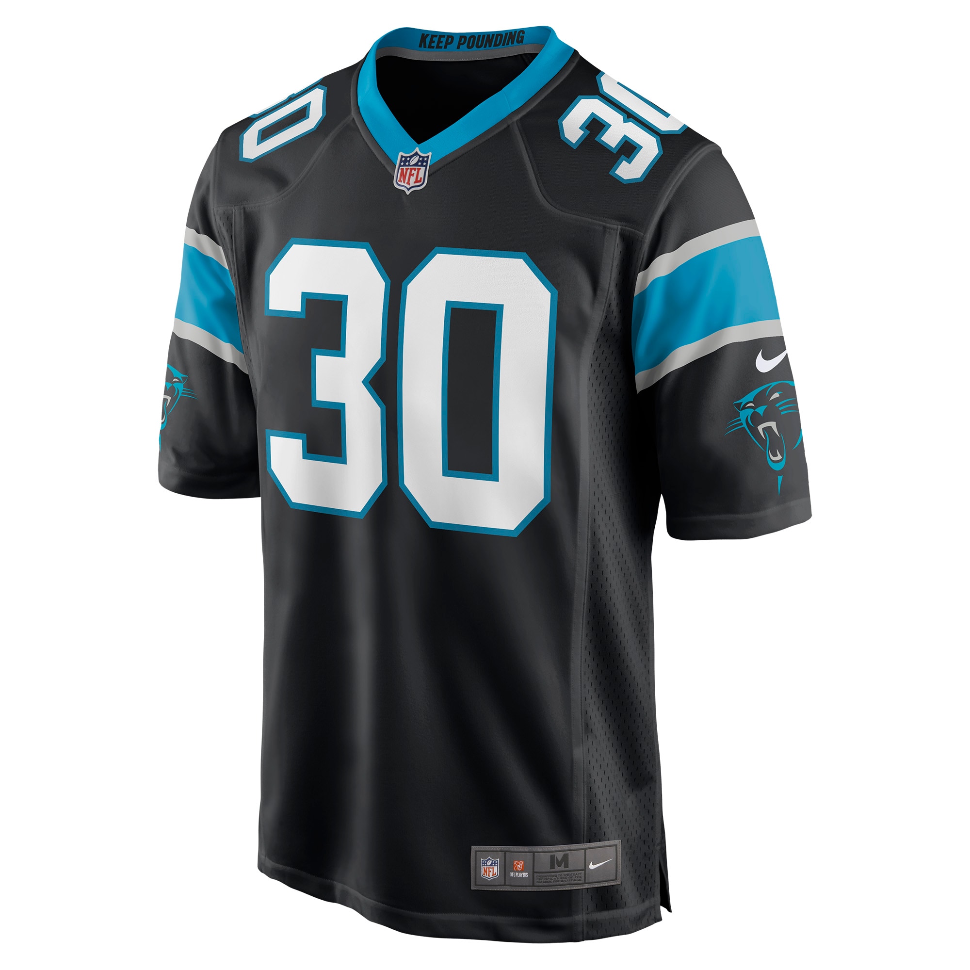Chuba Hubbard Carolina Panthers  Game Jersey - Black