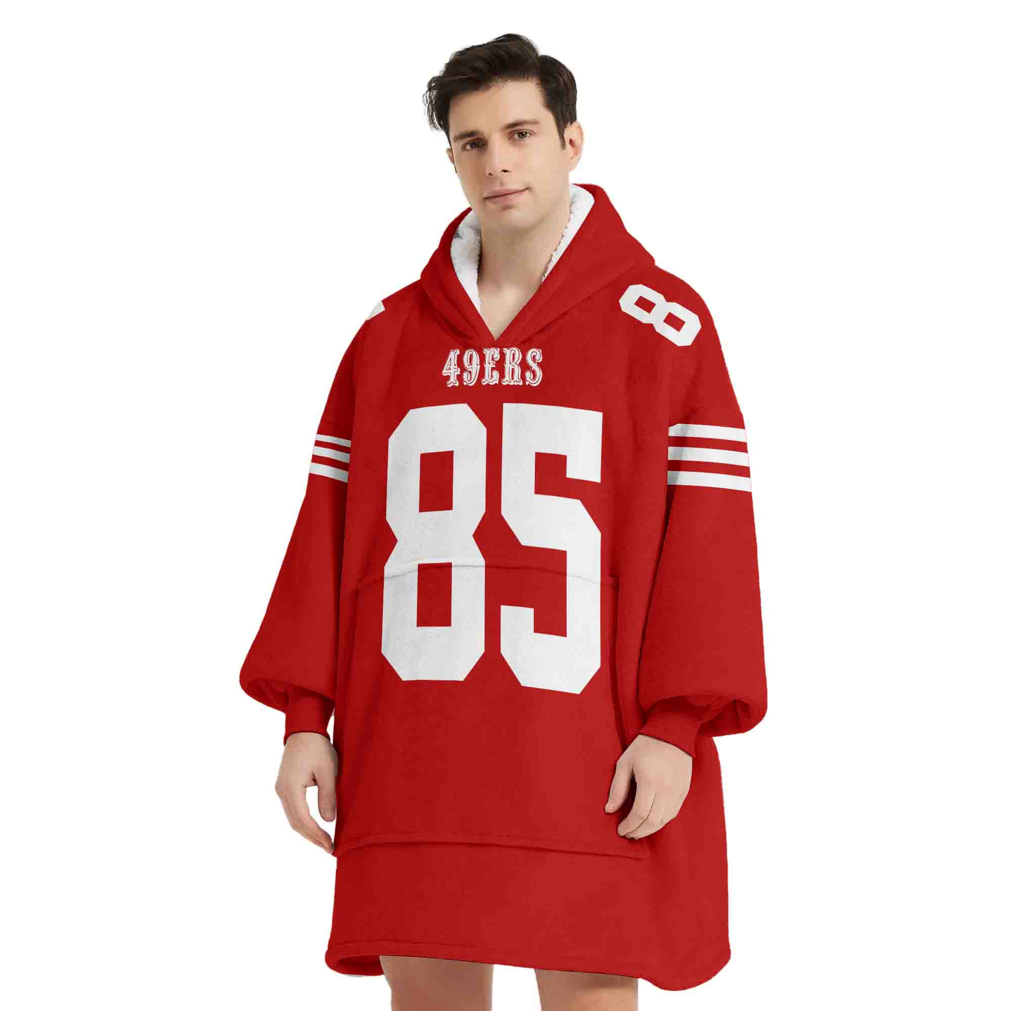 Adult G.K 85 San Francisco 49ers Football Unisex Blanket Hoodie
