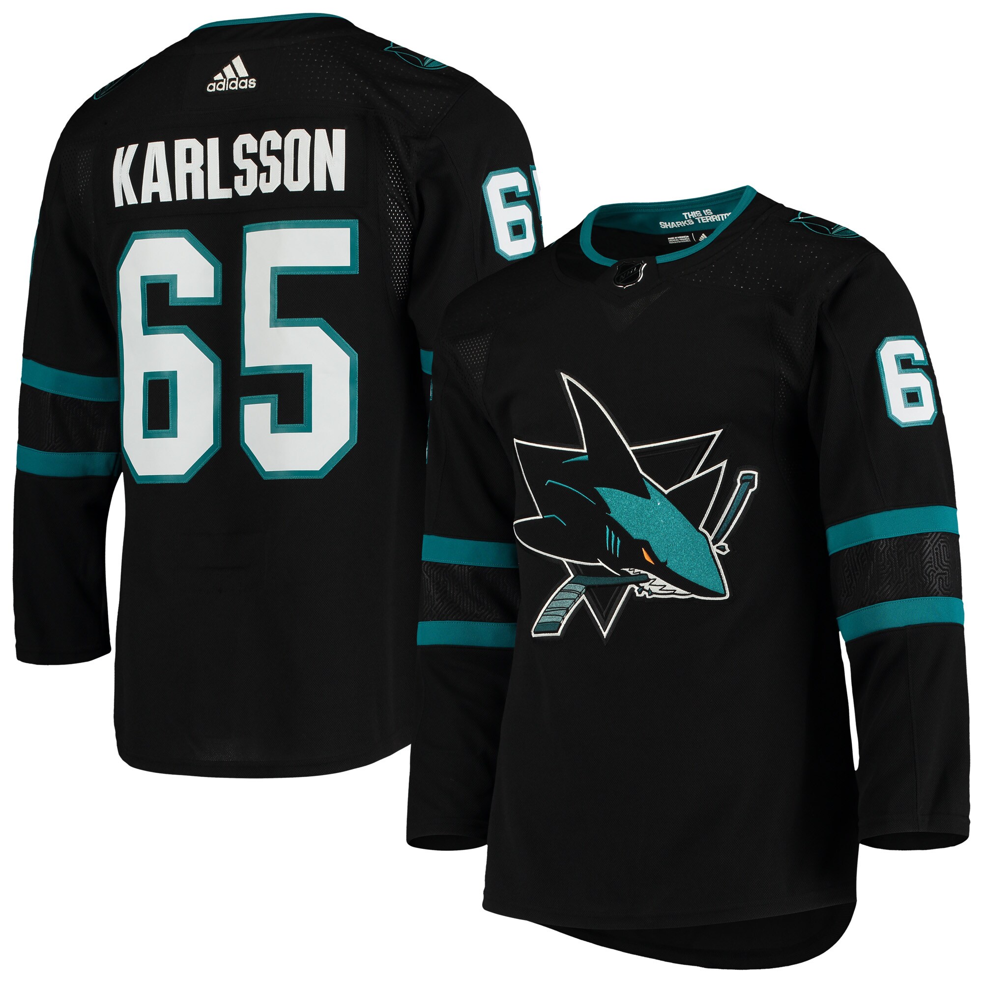 Erik Karlsson San Jose Sharks  Alternate Authentic Player Jersey - Black