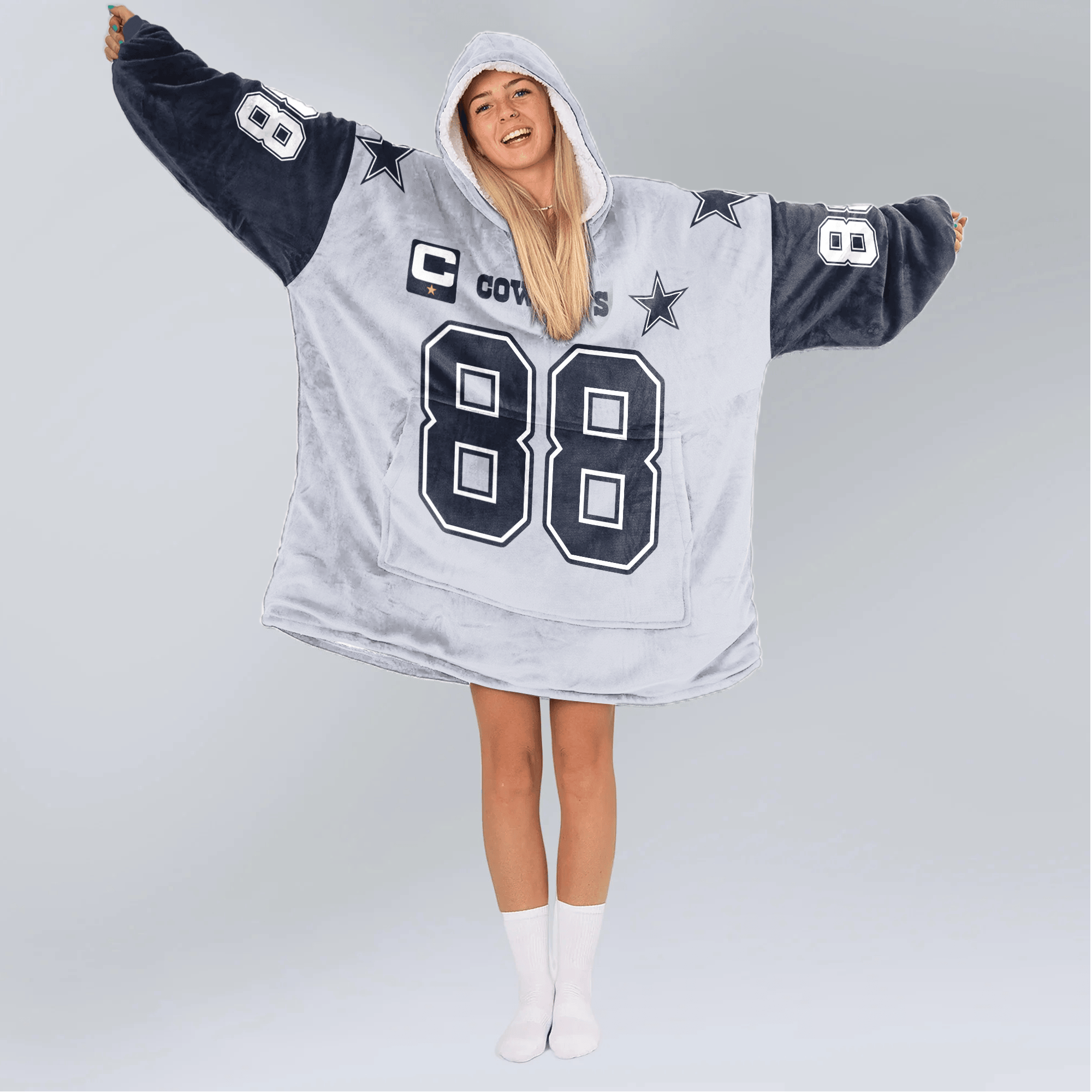 Adult C.L 88 Captain Dalllas Football Unisex Blanket Hoodie