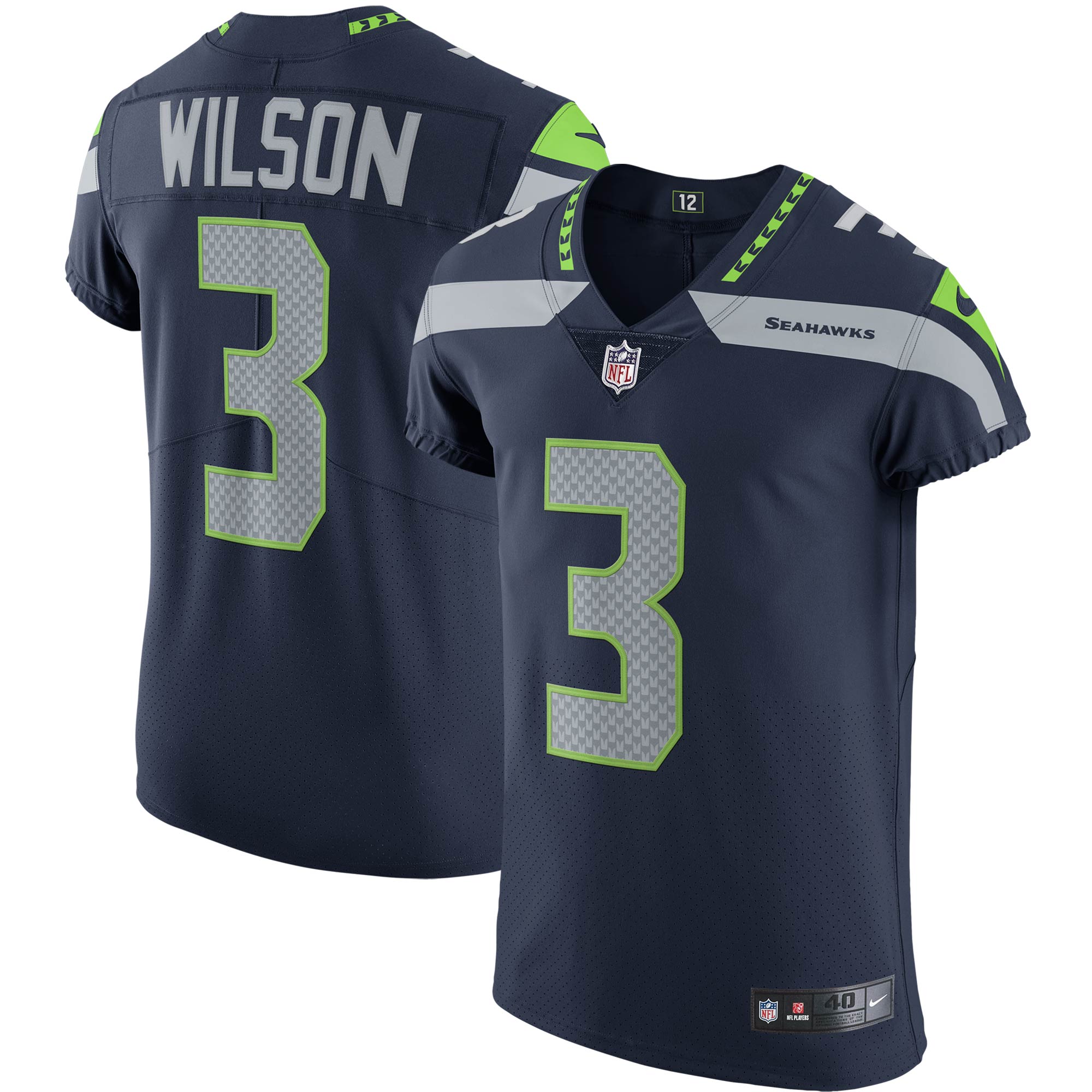 Russell Wilson Seattle Seahawks  Vapor Elite Player Jersey - College Navy