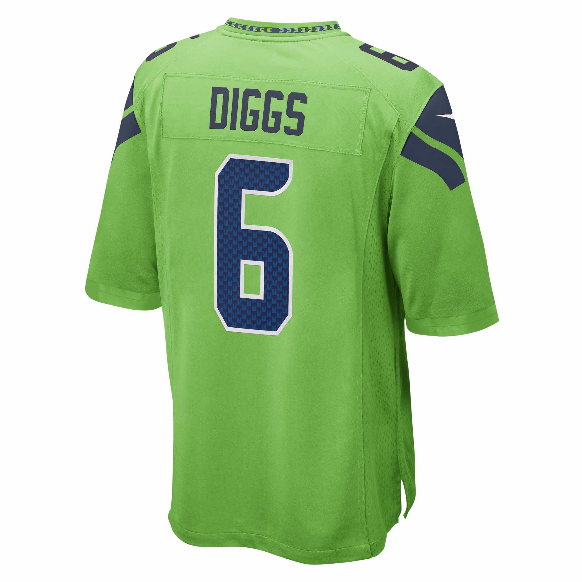 Quandre Diggs Seattle Seahawks  Game Jersey - Neon Green