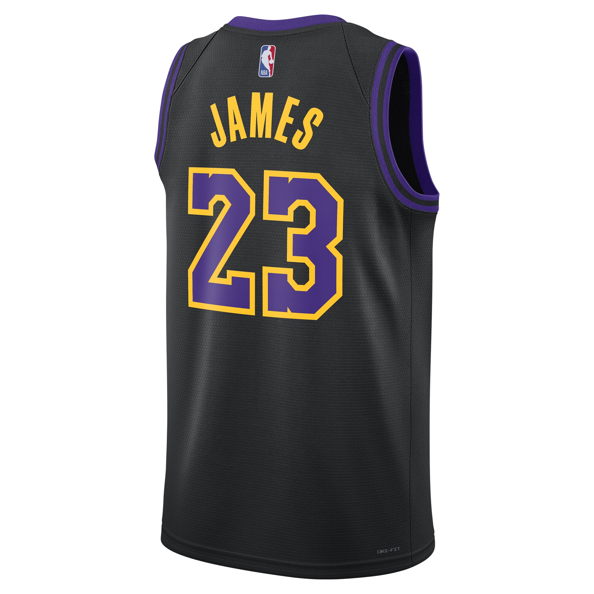 Unisex Los Angeles Lakers LeBron James  Black 2023/24 Swingman Jersey - City Edition