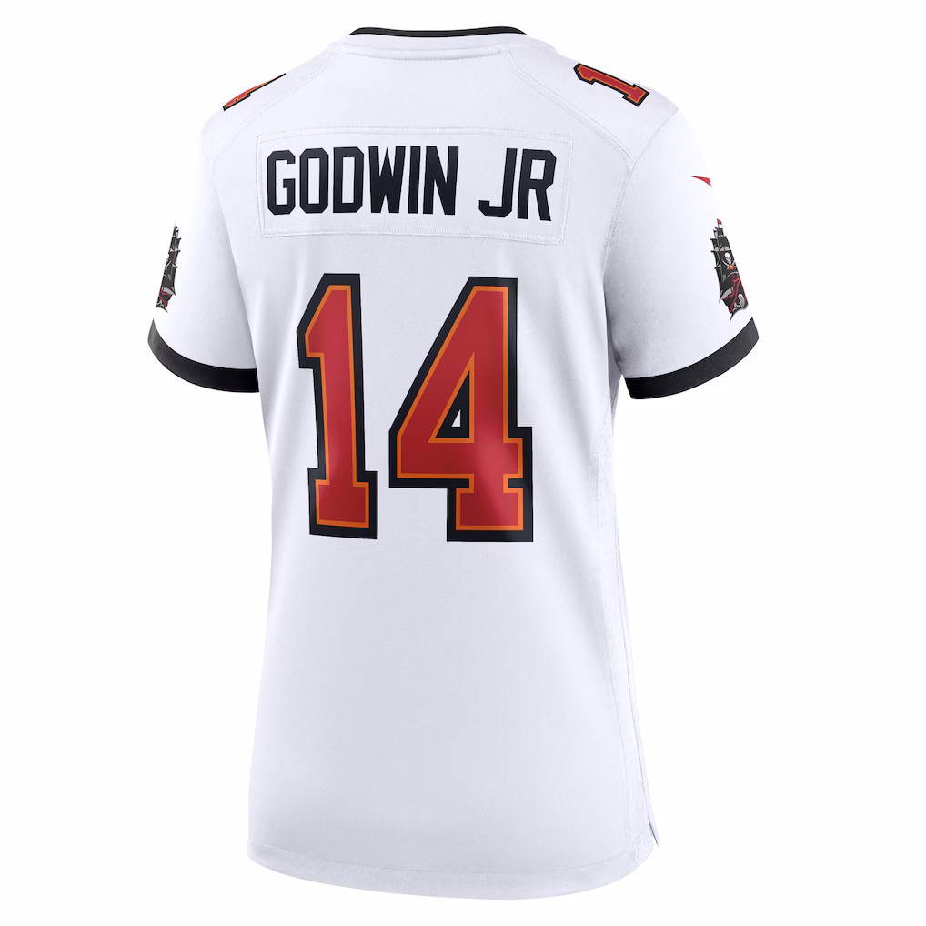 Chris Godwin Jr. #14 Tampa Bay Buccaneers Women's 50th Season White Game Jersey - White