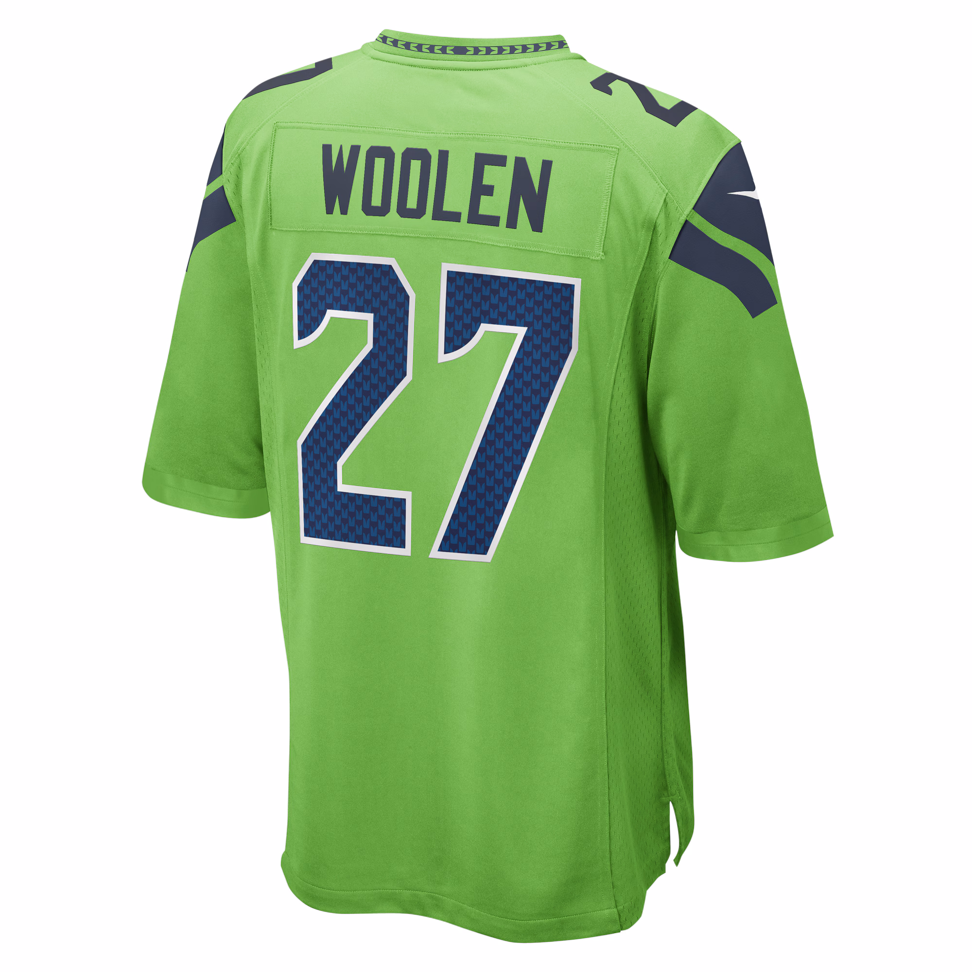 Tariq Woolen Seattle Seahawks  Game Jersey - Neon Green