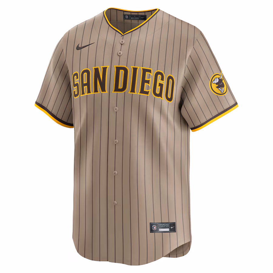 Men's San Diego Padres #23 Fernando Tatis Jr. Khaki Alternate Limited Player Jerse