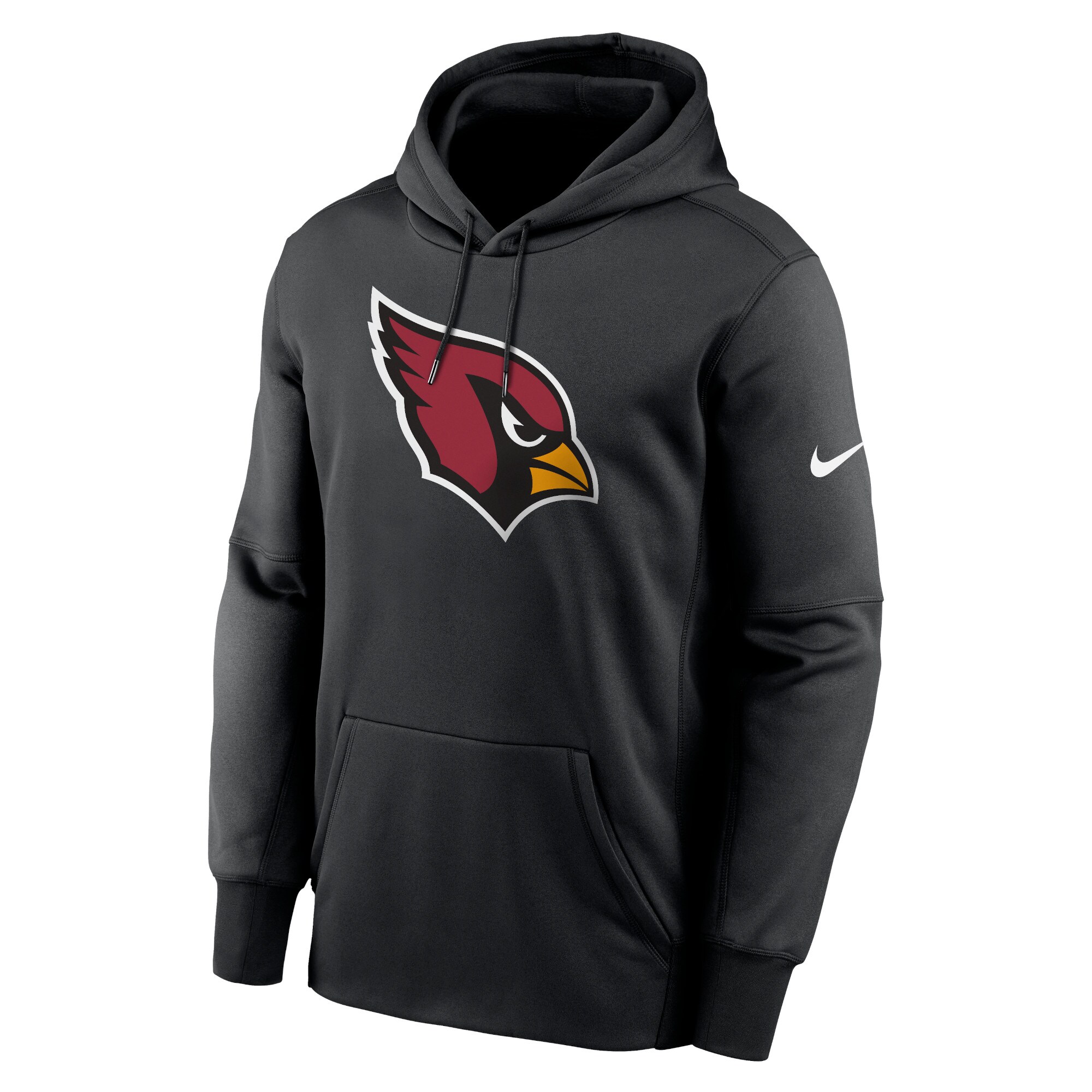 Arizona Cardinals Primary Logo Performance Pullover Hoodie - Black