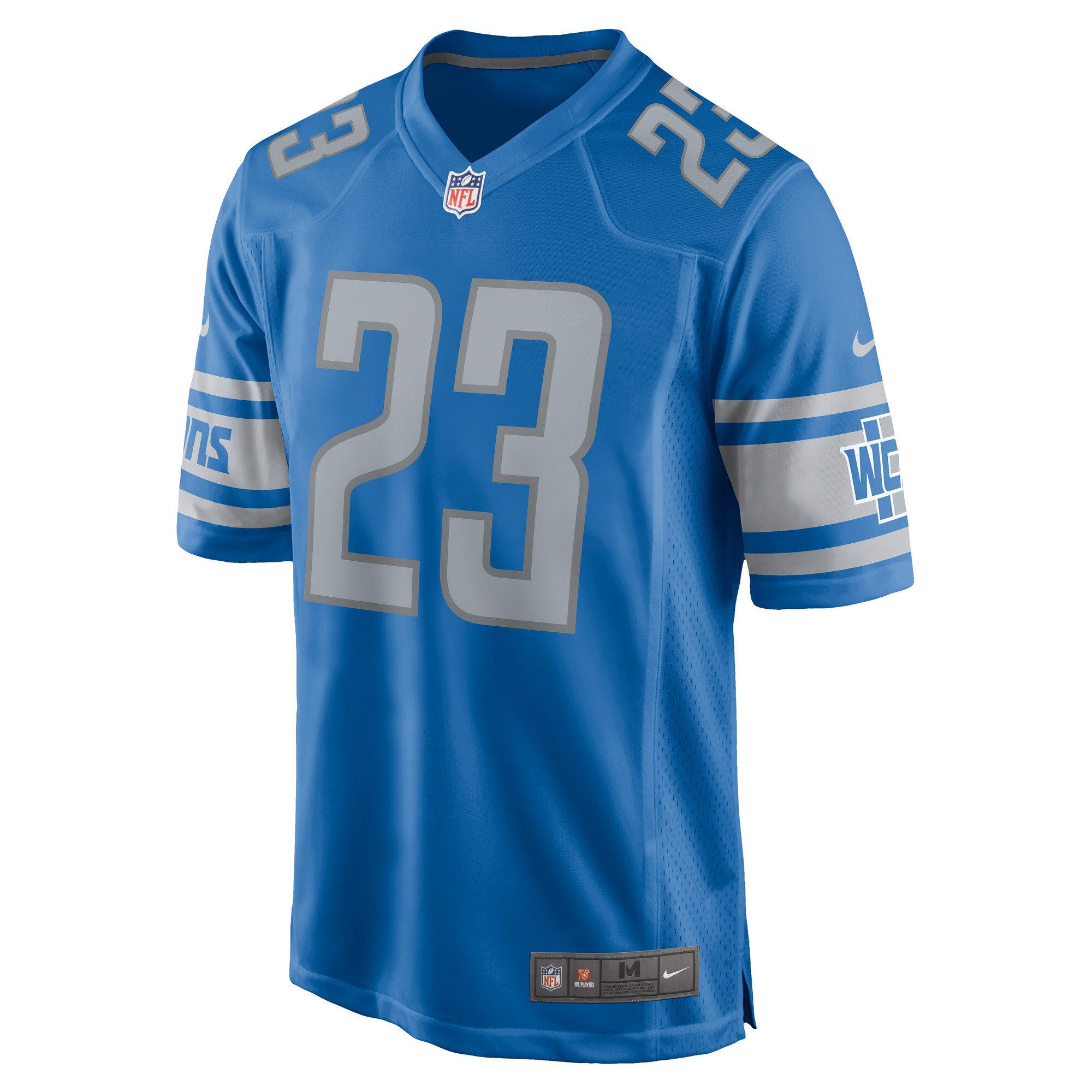 Mike Hughes Detroit Lions  Game Jersey - Blue