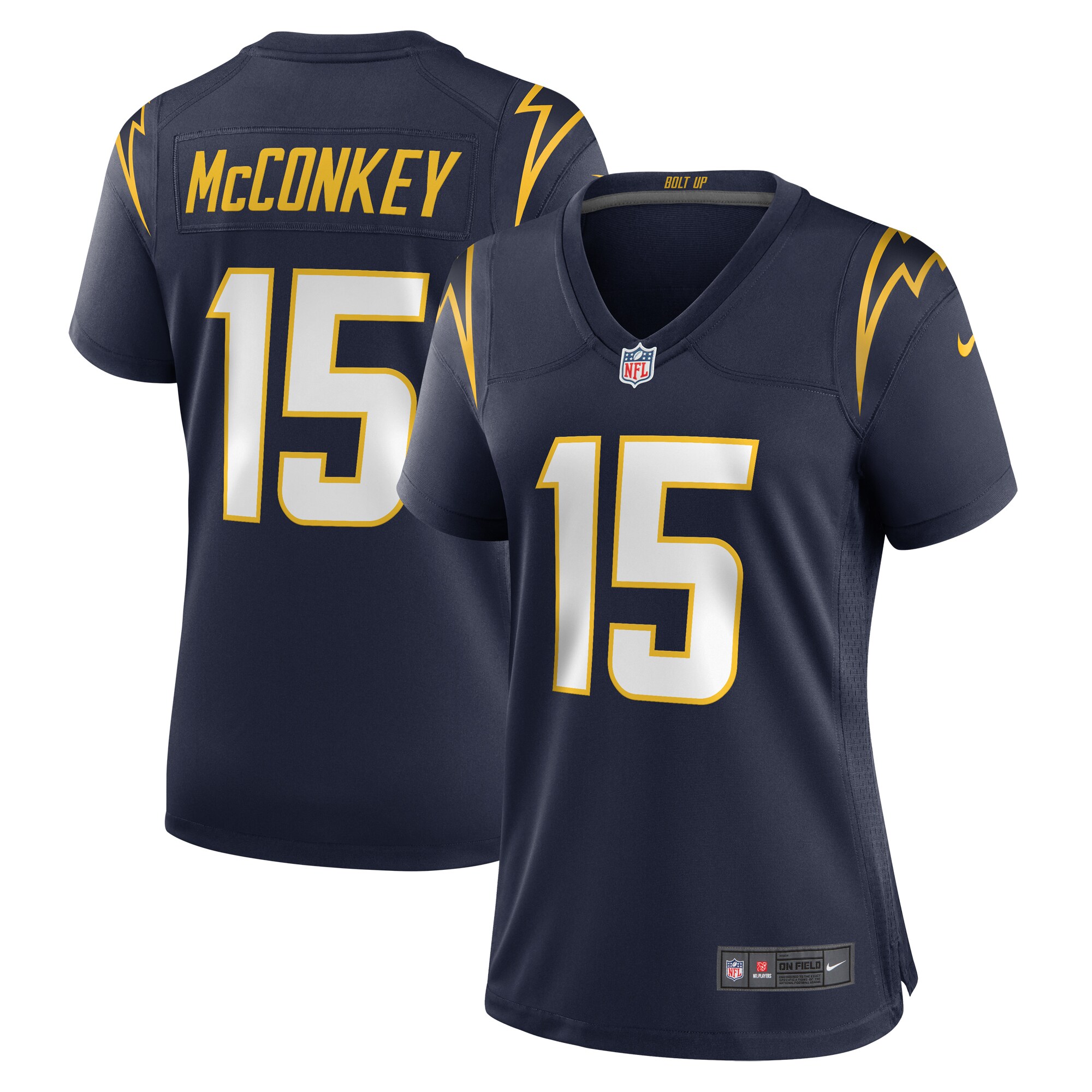 Ladd McConkey Los Angeles Chargers Women's Alternate Game Jersey -  Navy