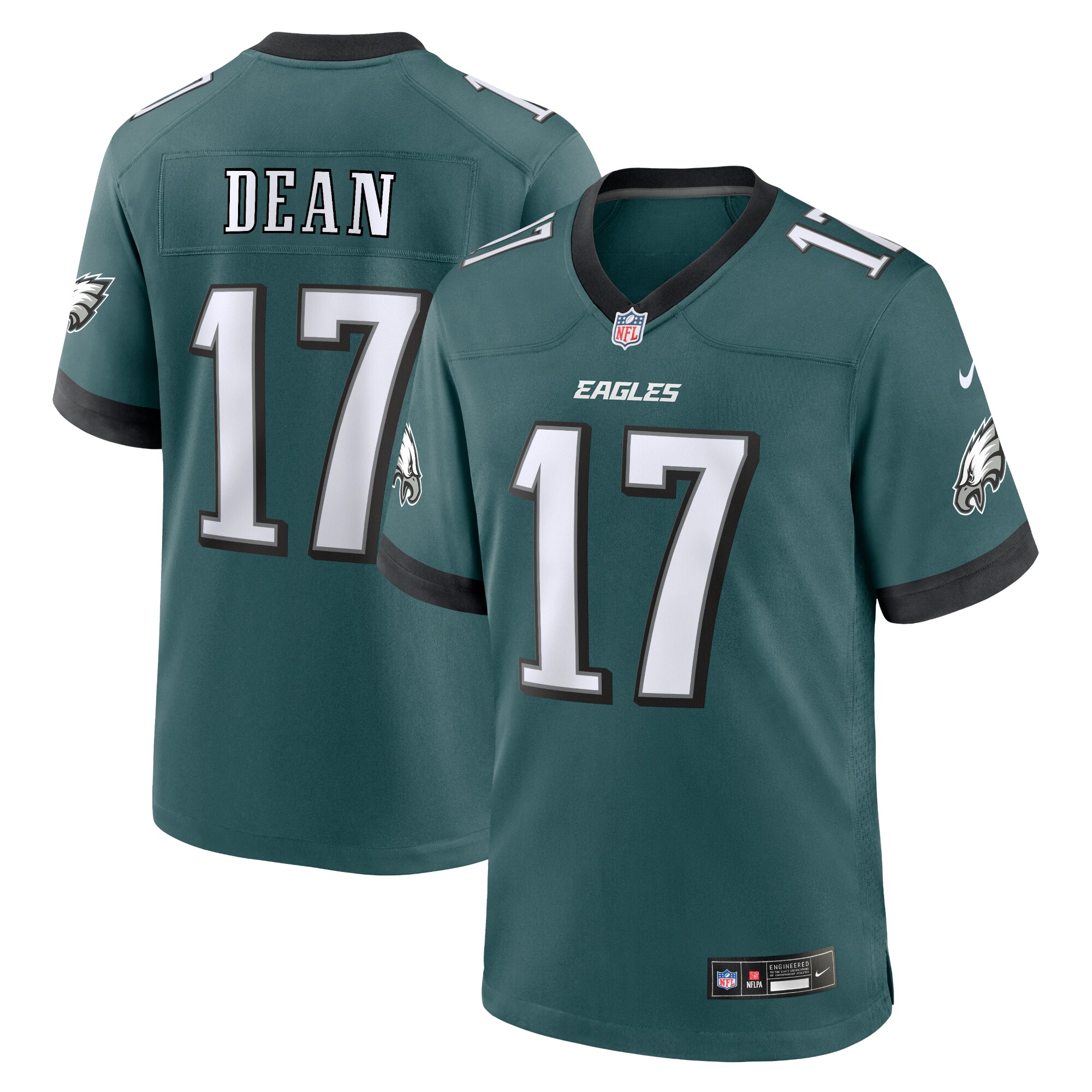 Nakobe Dean Philadelphia Eagles White Game Jersey - White