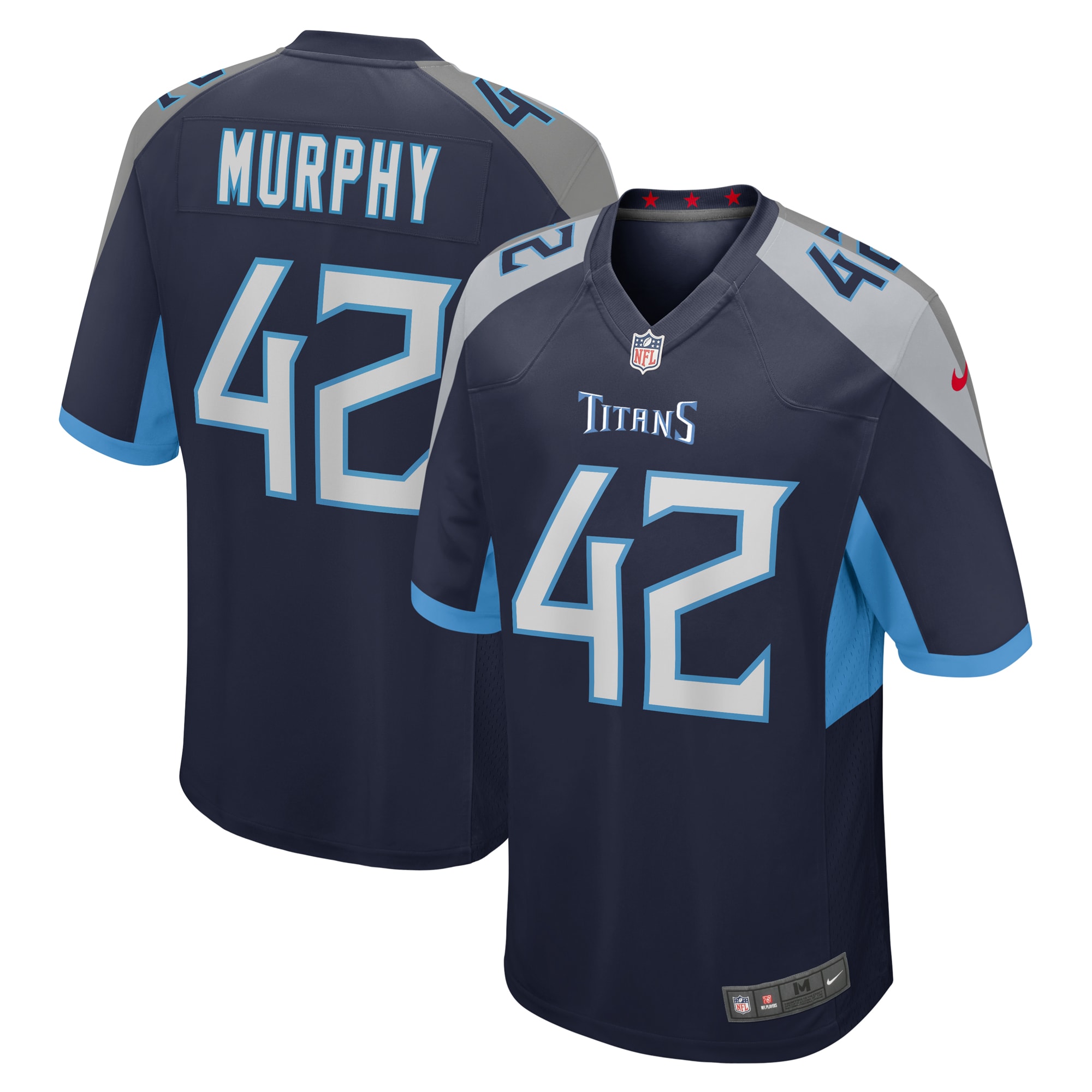 Caleb Murphy Tennessee Titans Team Game Jersey -  Navy