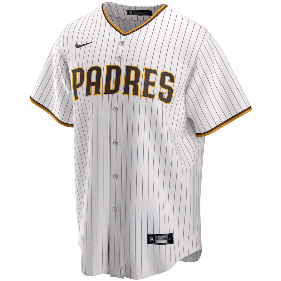 Men's San Diego Padres #13 Manny Machado White Home Replica Player Jersey
