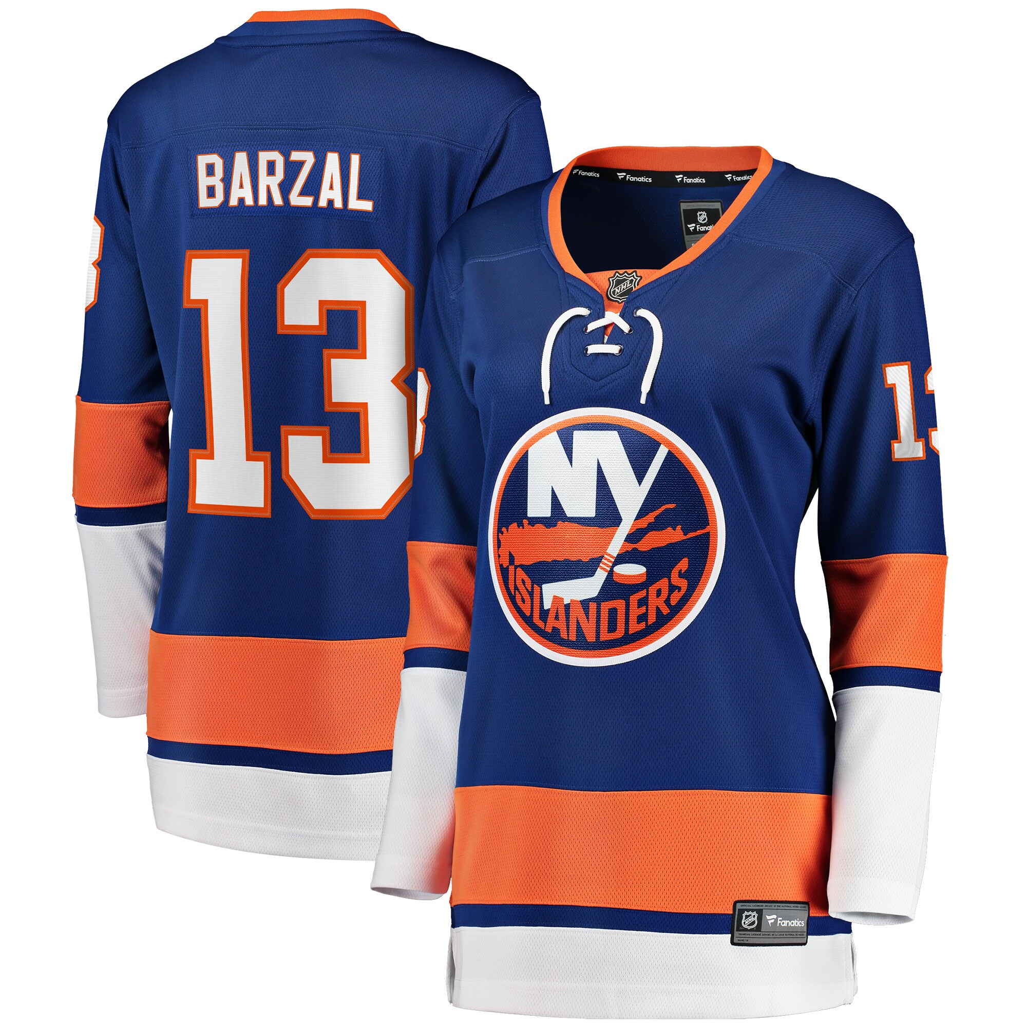 Mathew Barzal New York Islanders Women's Home Premier Breakaway Player Jersey - Royal