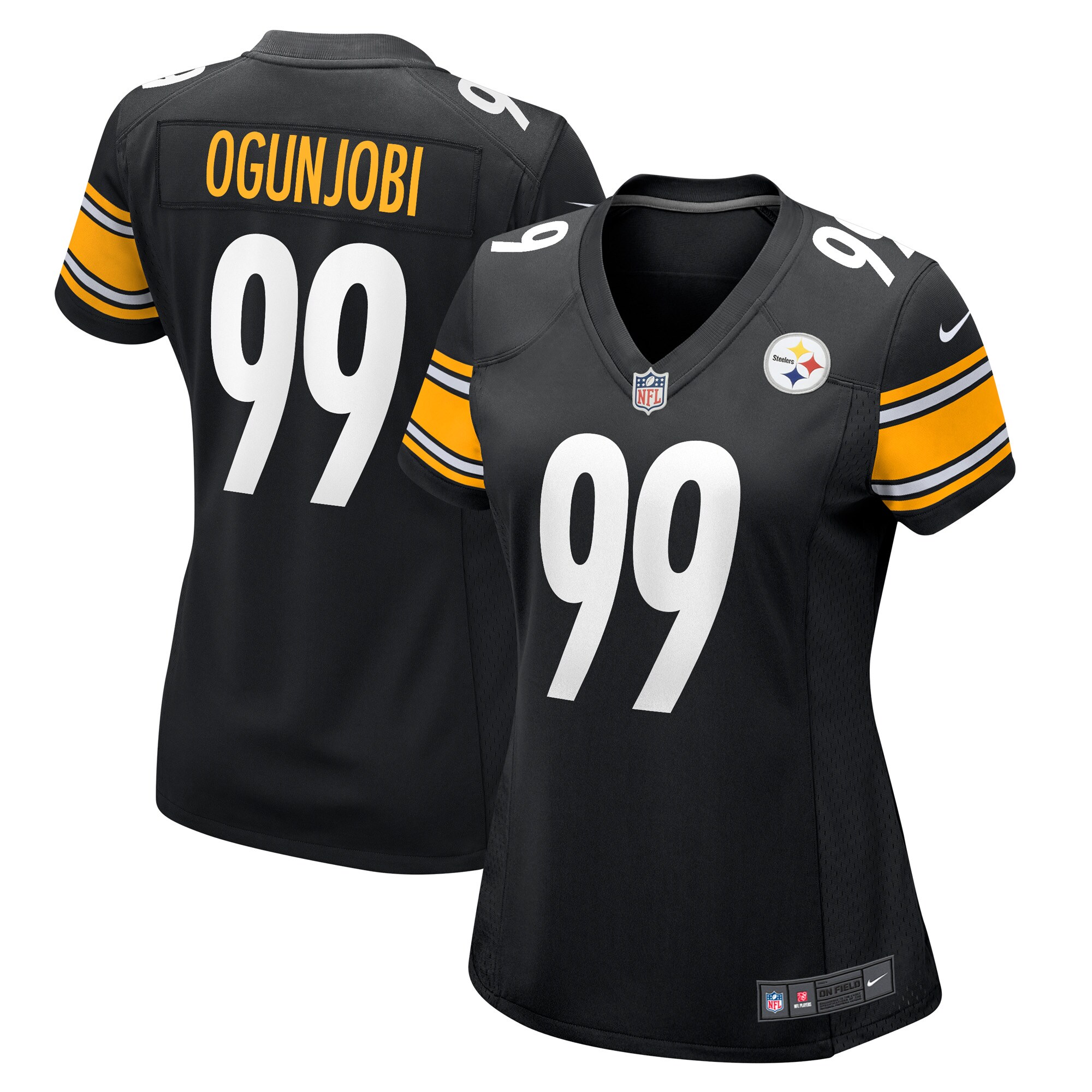 Larry Ogunjobi Pittsburgh Steelers  Women's Game Player Jersey - Black