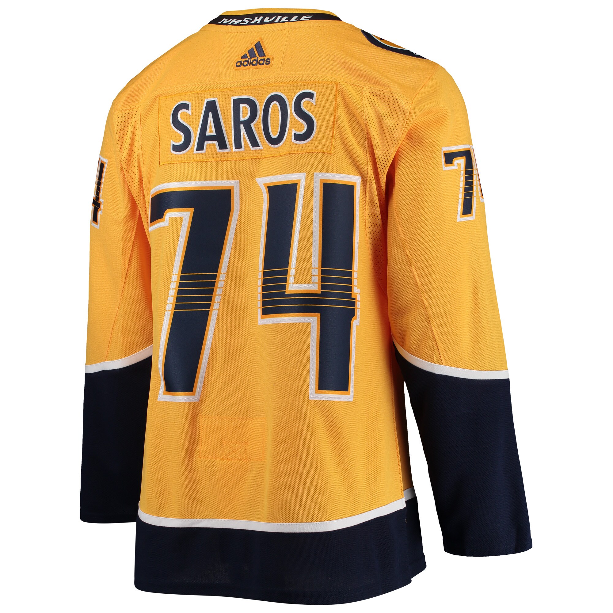 Juuse Saros Nashville Predators  Home Authentic Player Jersey - Gold