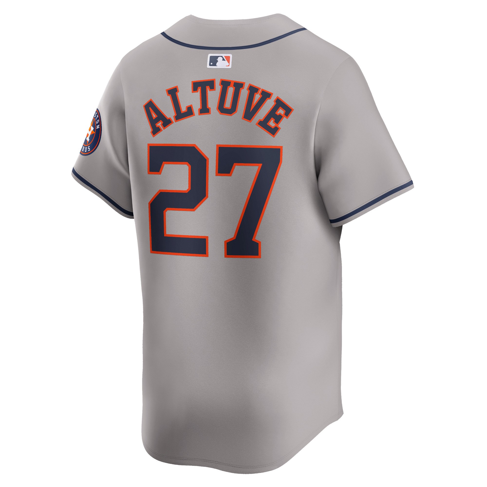 Men's Houston Astros Jose Altuve  Gray Away Limited Player Jersey
