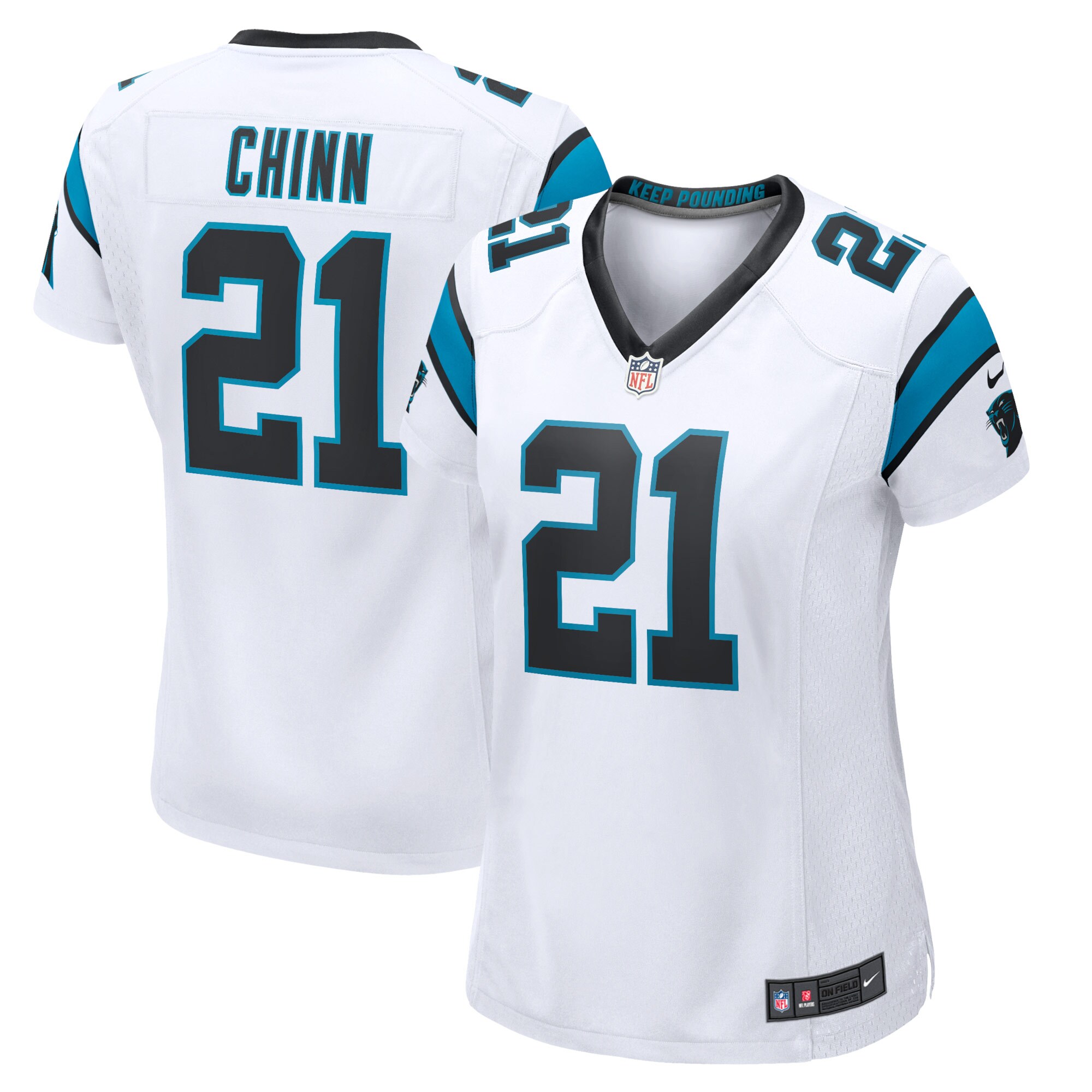 Jeremy Chinn Carolina Panthers Women's Player Game Jersey - Blue