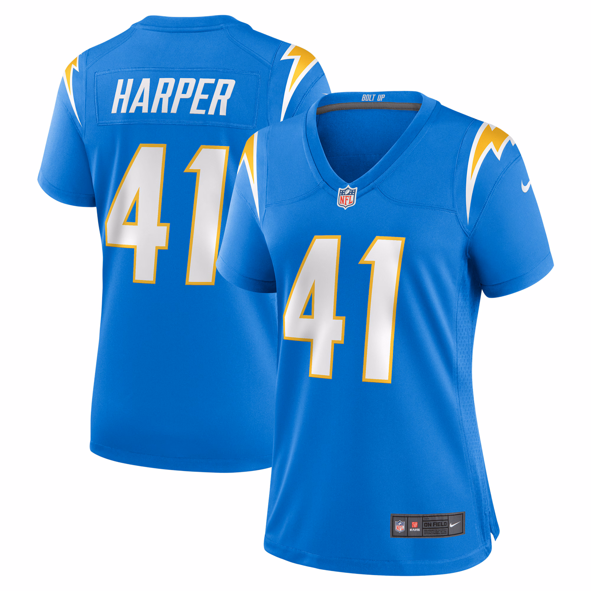 Thomas Harper Los Angeles Chargers Women's Team Game Jersey -  Powder Blue