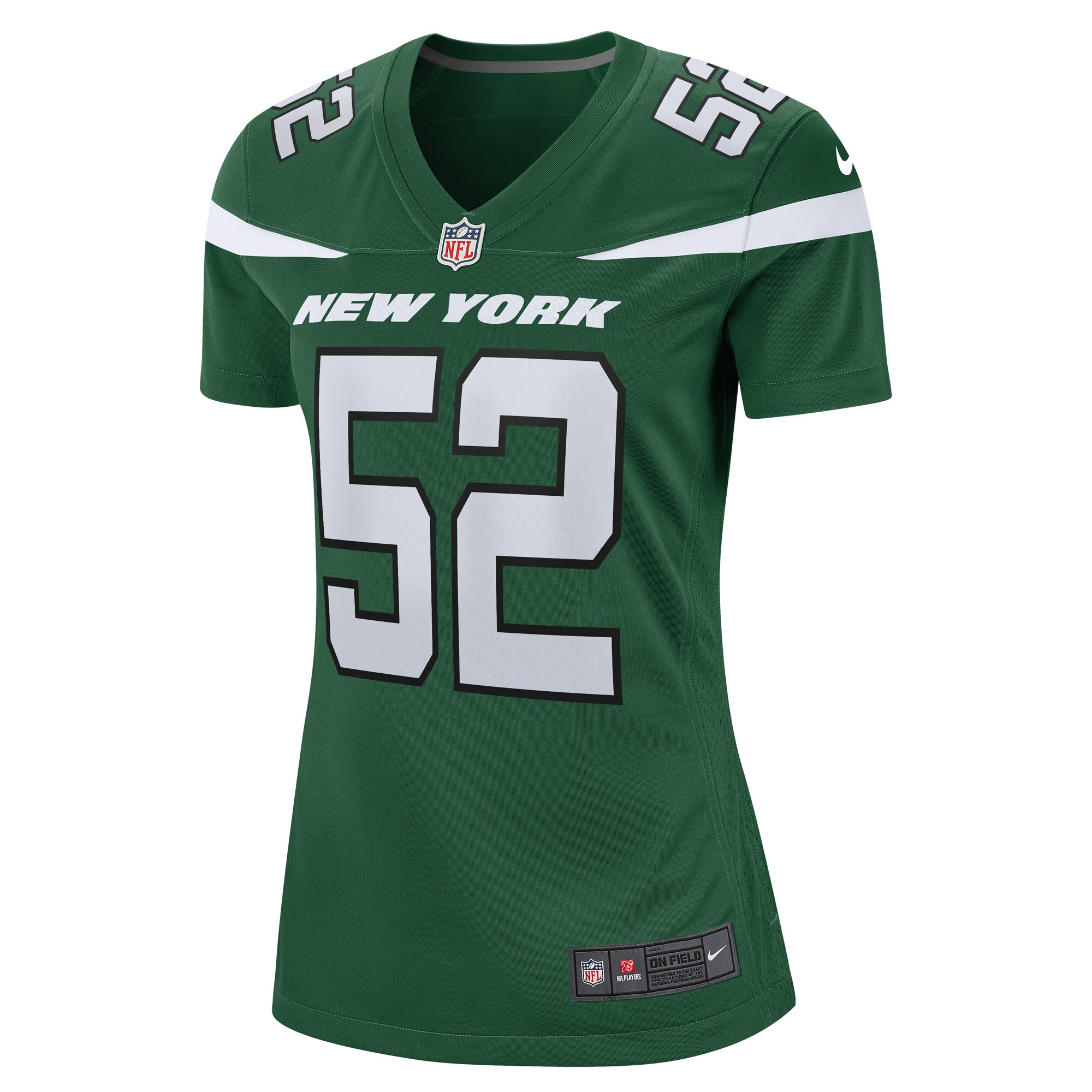 Jermaine Johnson II New York Jets  Women's Game Player Jersey - Gotham Green