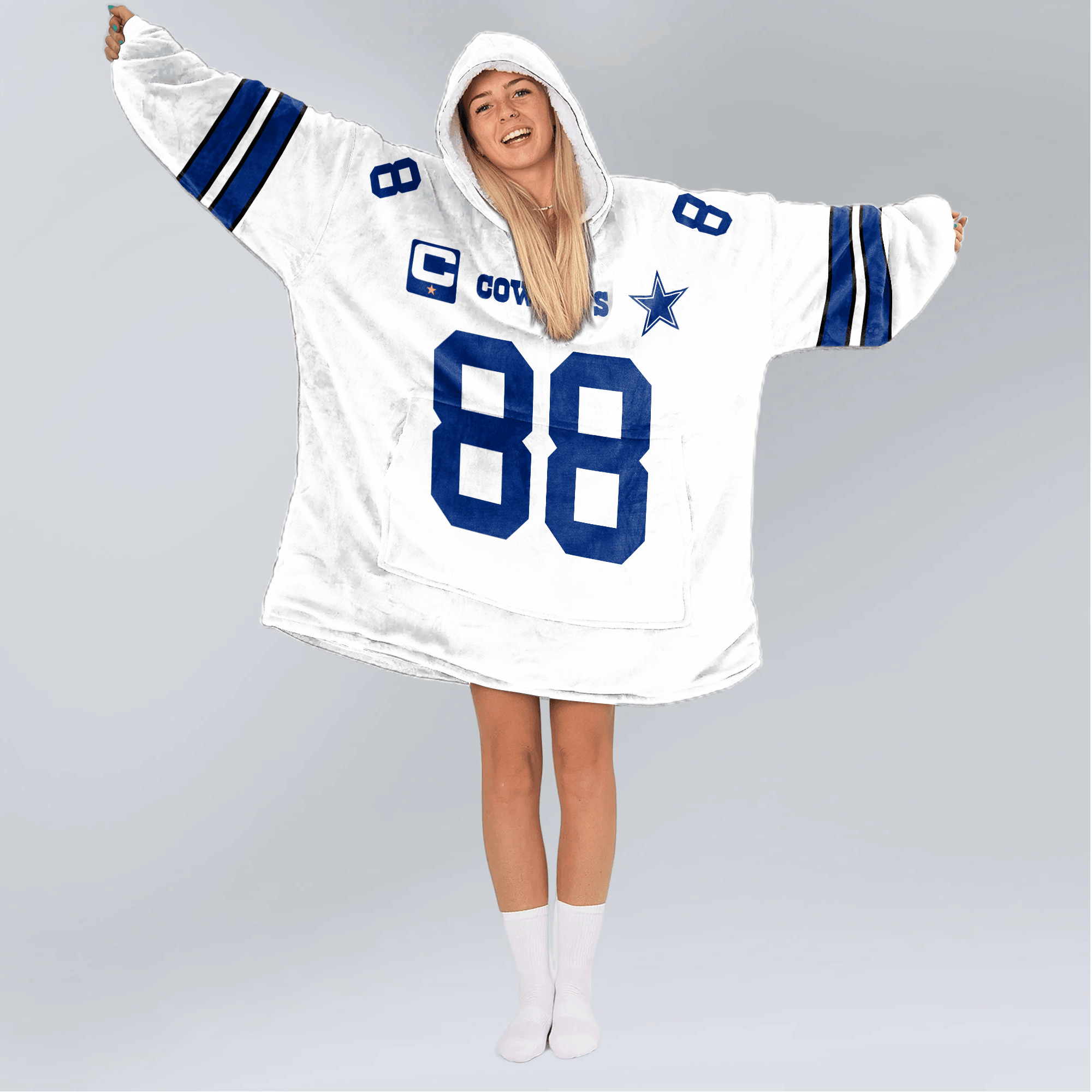 Adult C.L 88 Captain Dalllas Football Unisex Blanket Hoodie