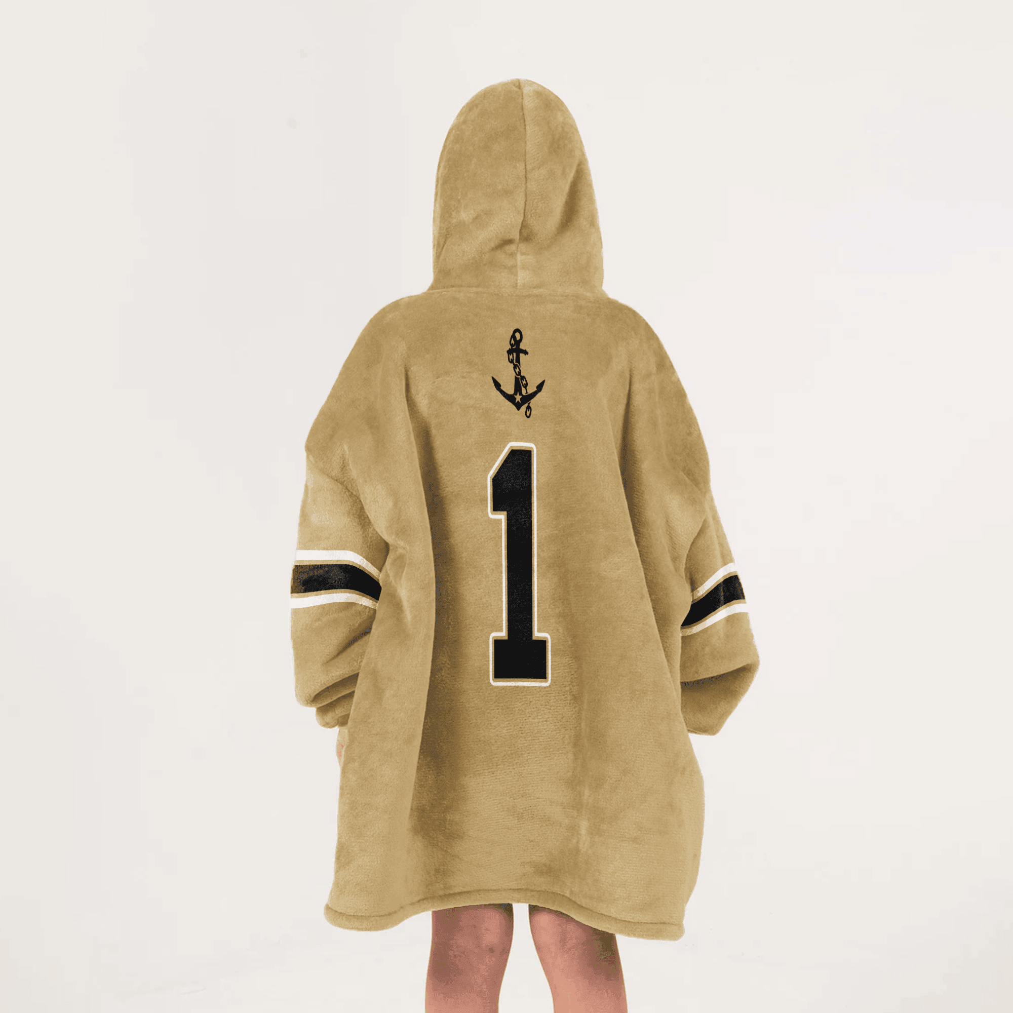 Kid 1 Vanderbilt Football Unisex Blanket Hoodie